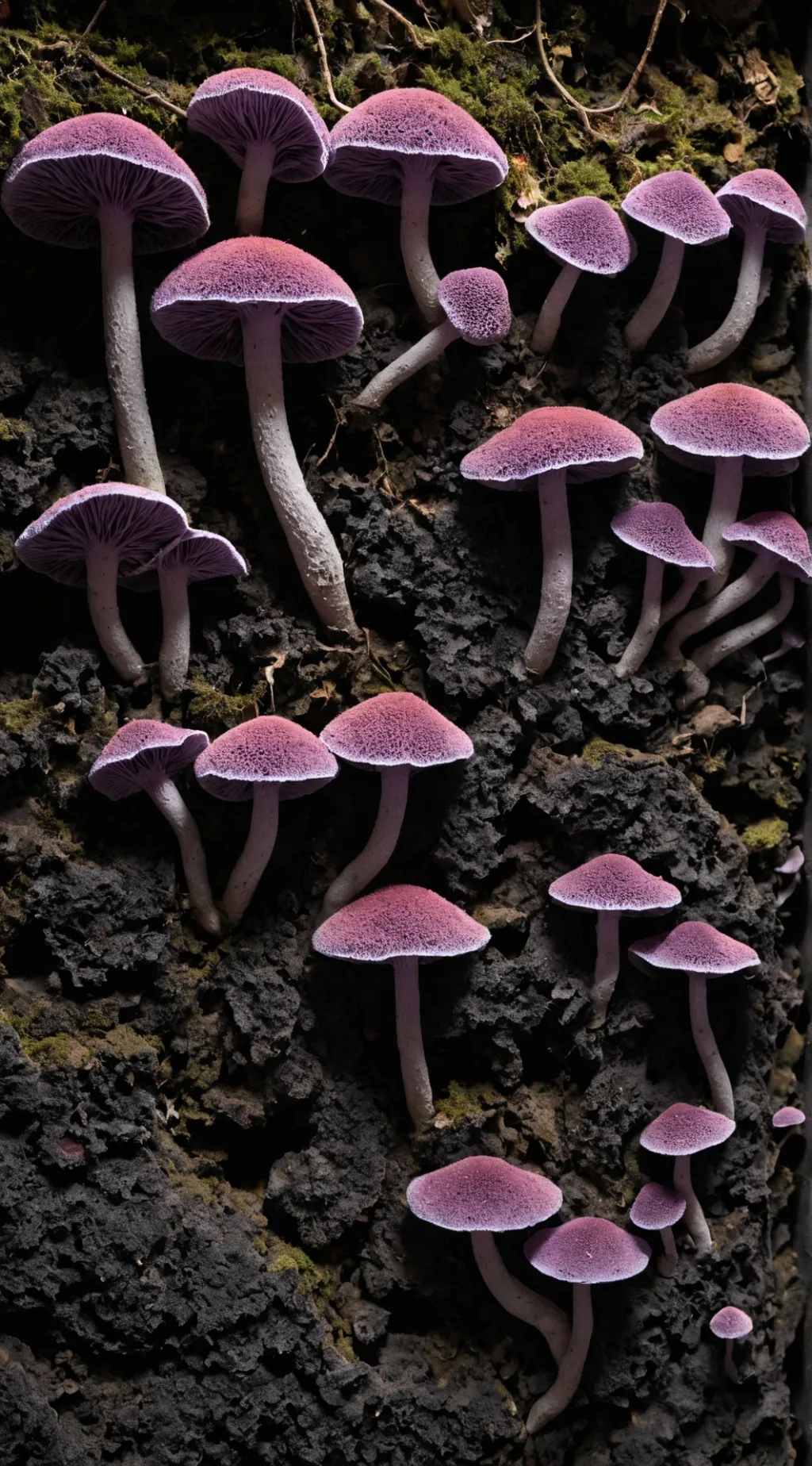 ai character: Spore fungi background