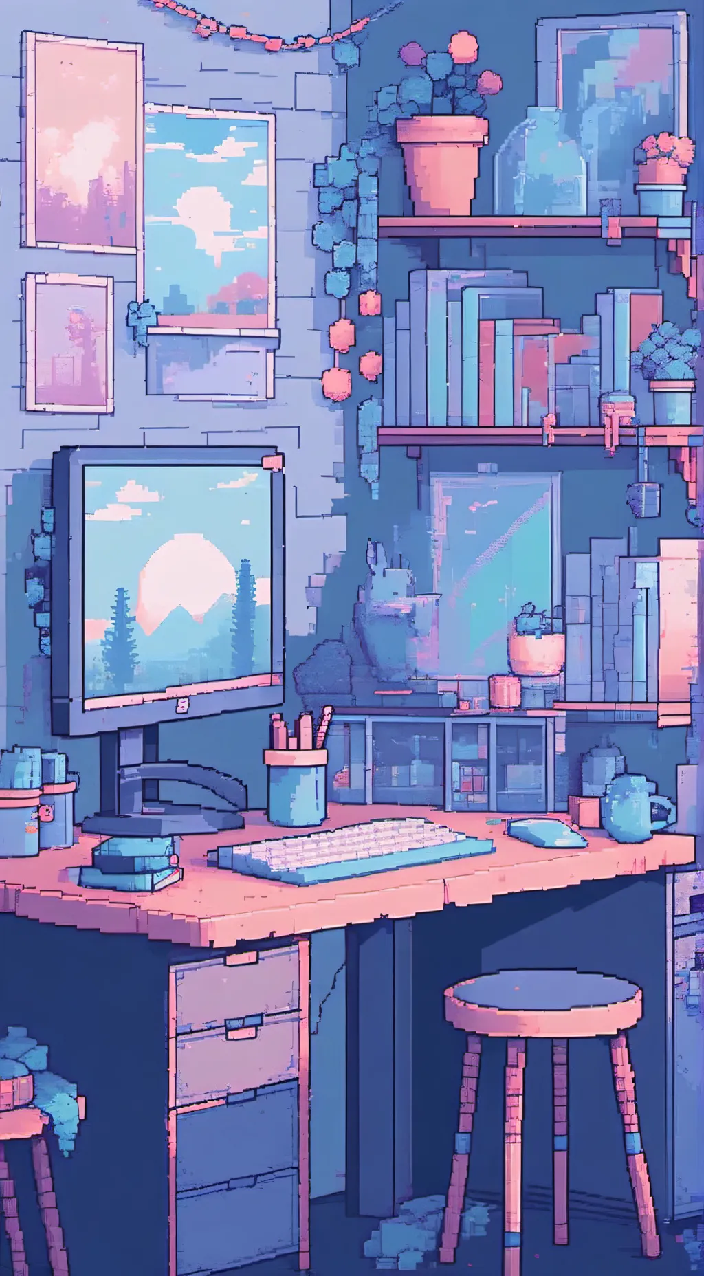 ai character: Magic school  background