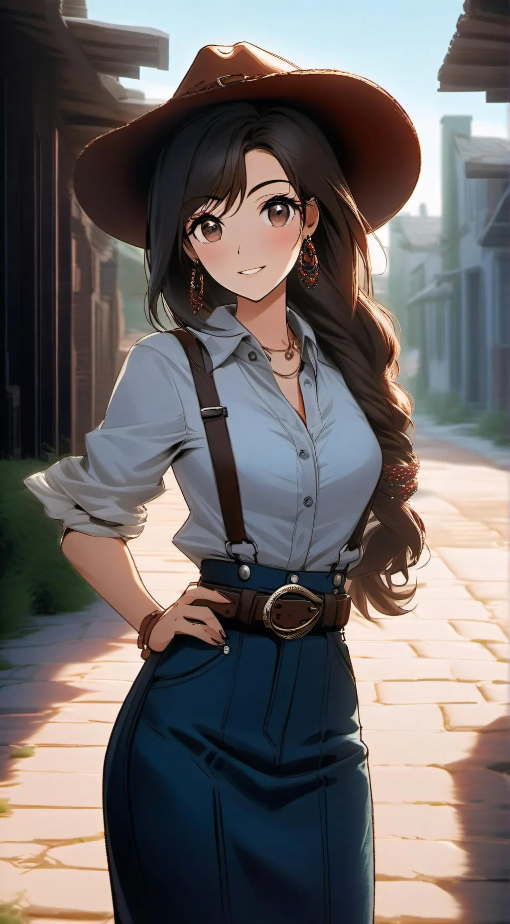 ai character: Courtney  background