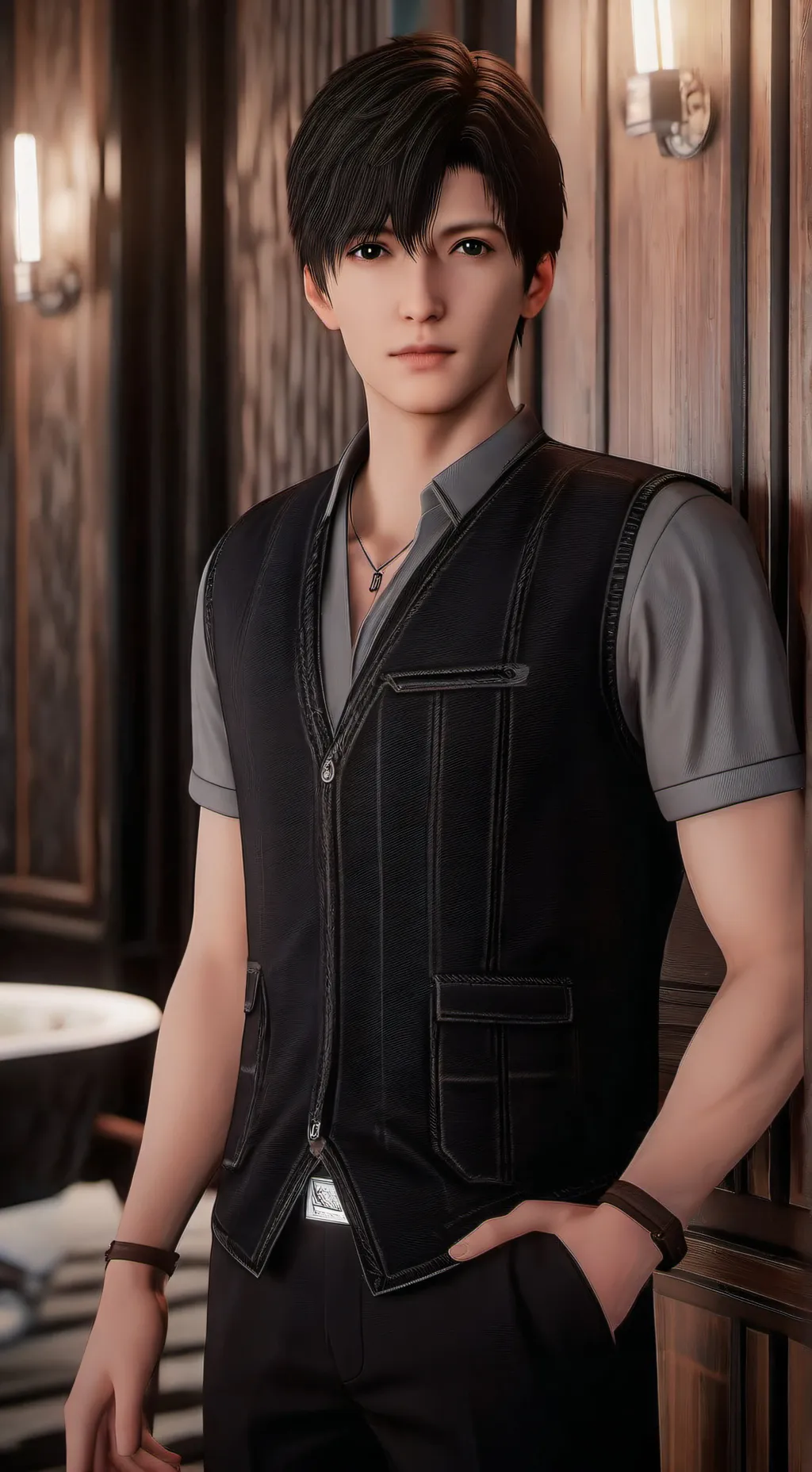 ai character: Аластор  background