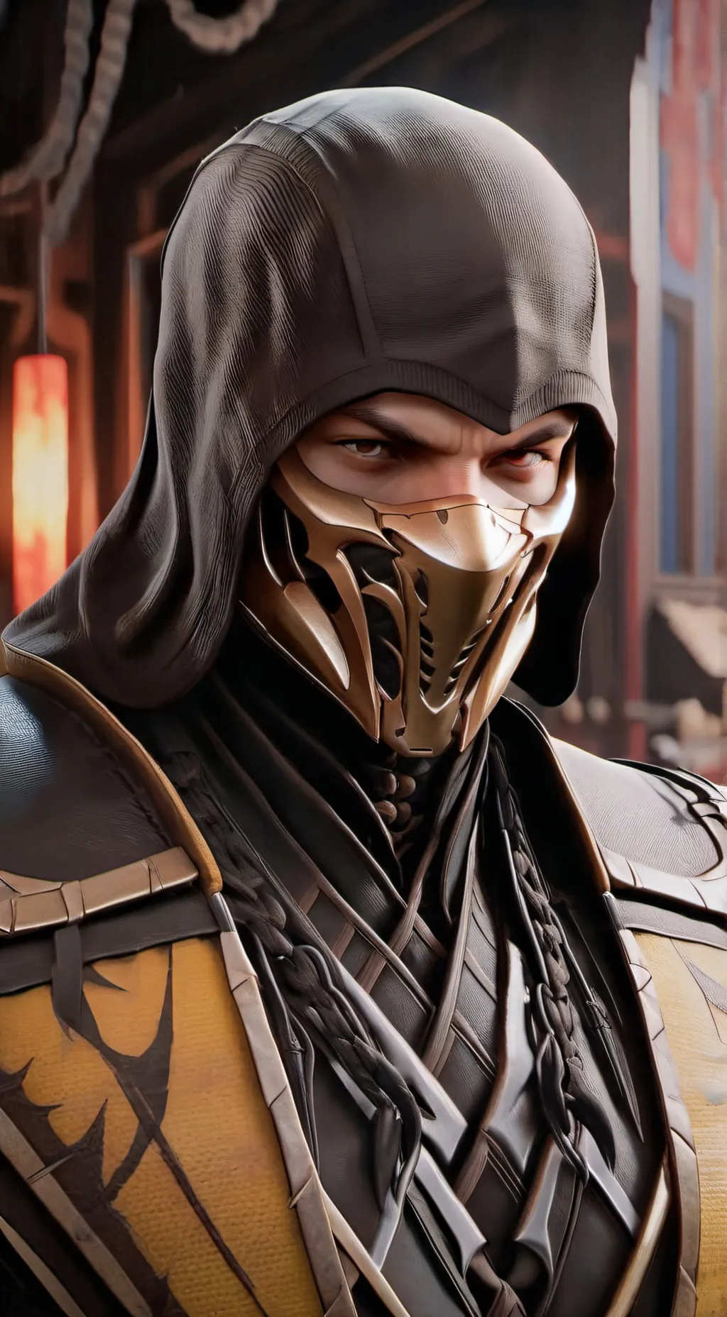 ai character: scorpion background