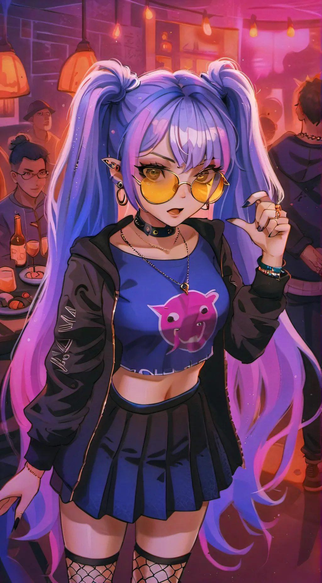 ai character: Evie  background