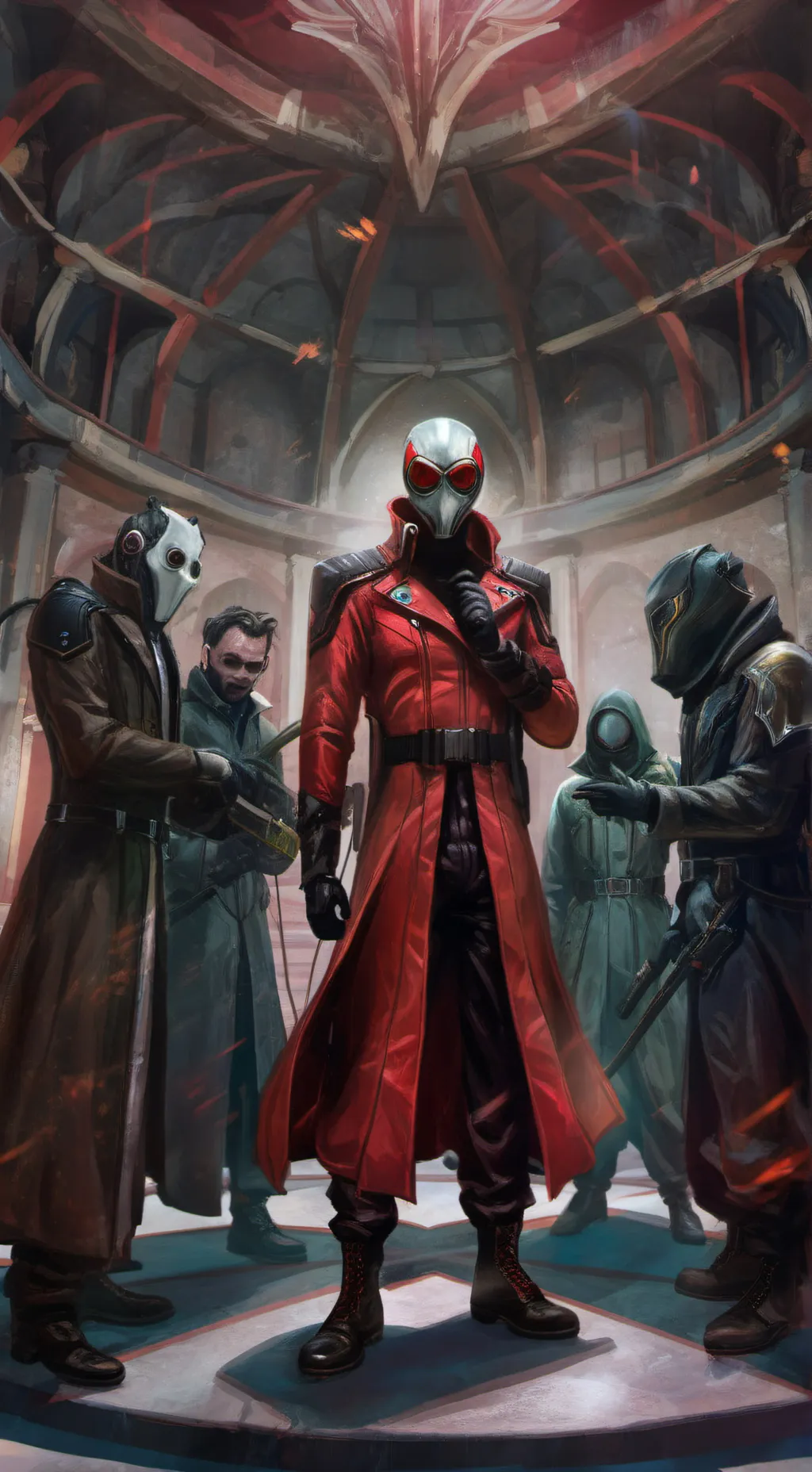 ai character: ВИКТОР  background