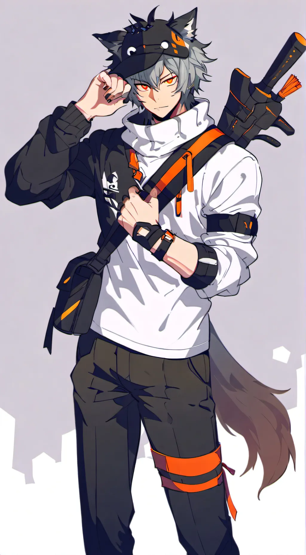 ai character: ash background