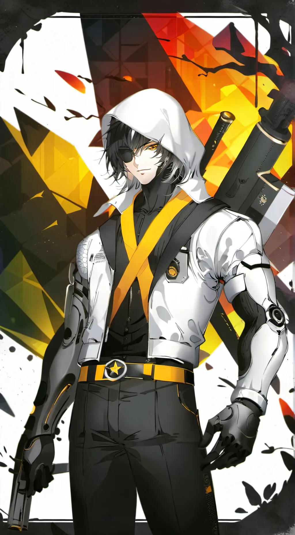 ai character: md+my ocs background