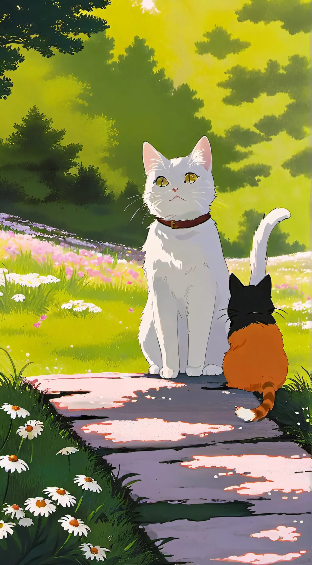 ai character: Cat background