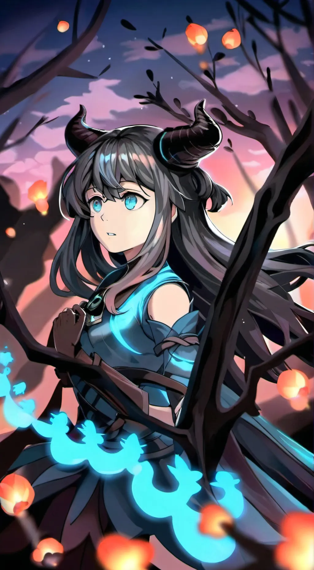 ai character: kny background