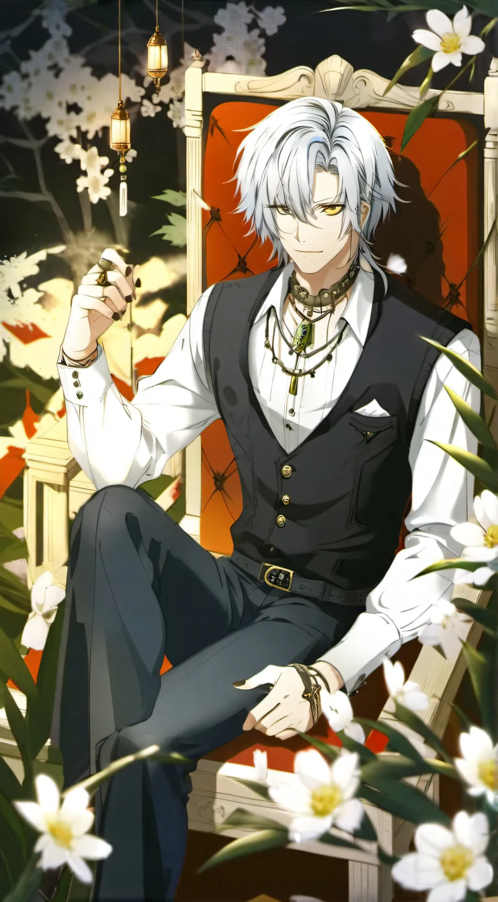 ai character: Zmega godwin  background