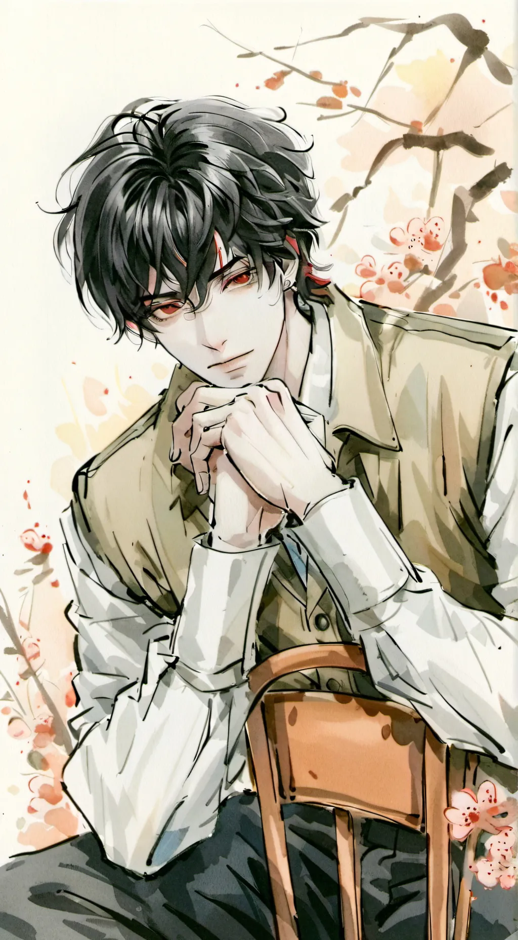 ai character: °•~ZANDER~•° background