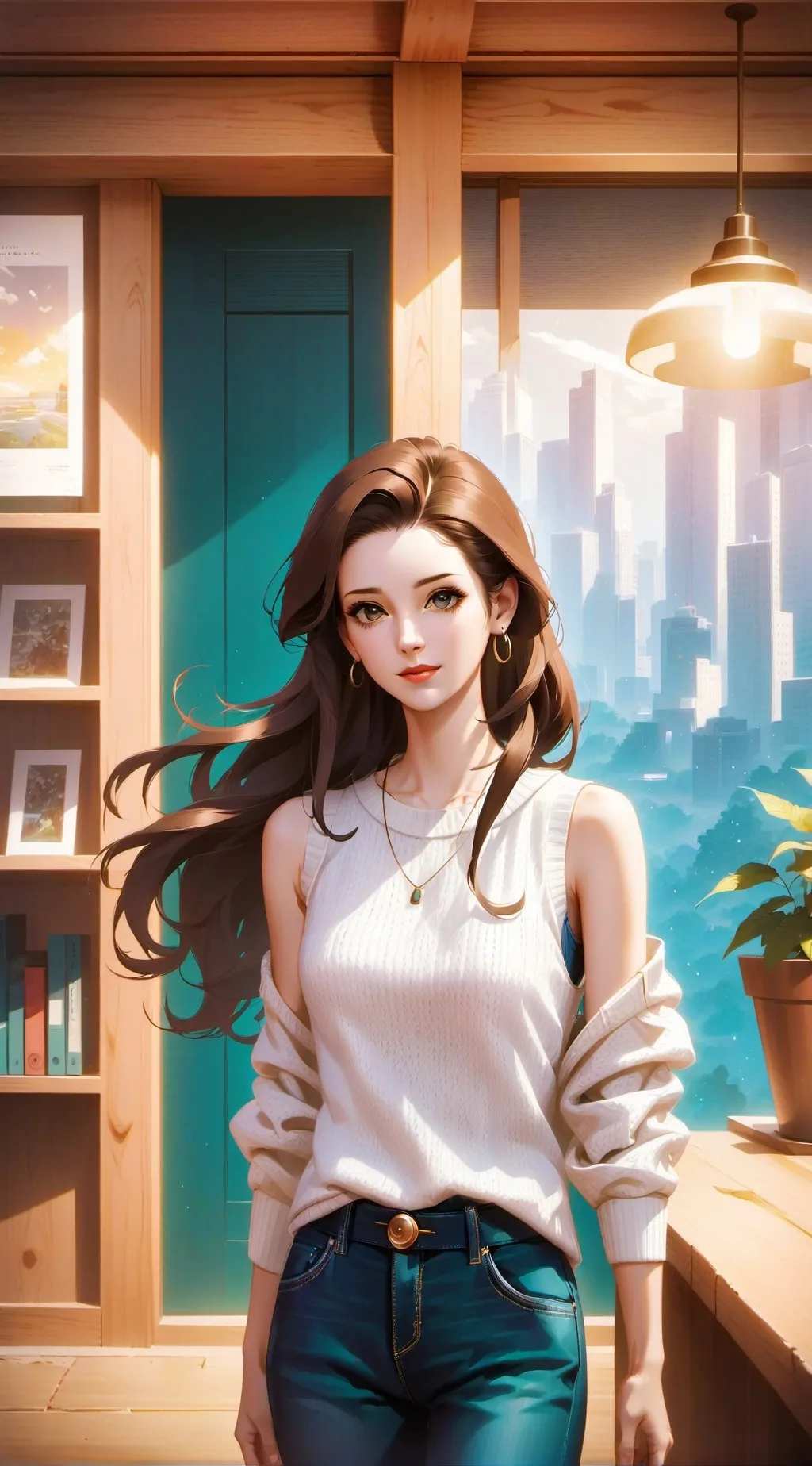 ai character: Ashley background