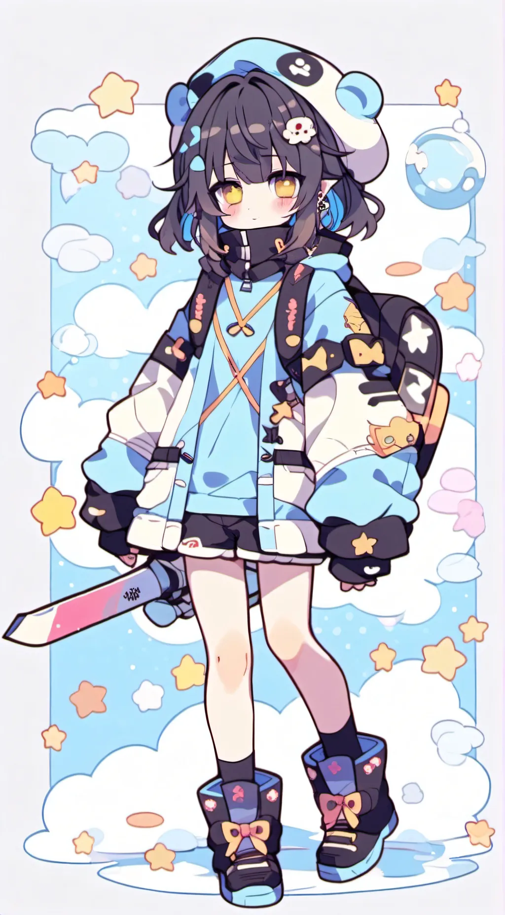 ai character: Tu prima loca background