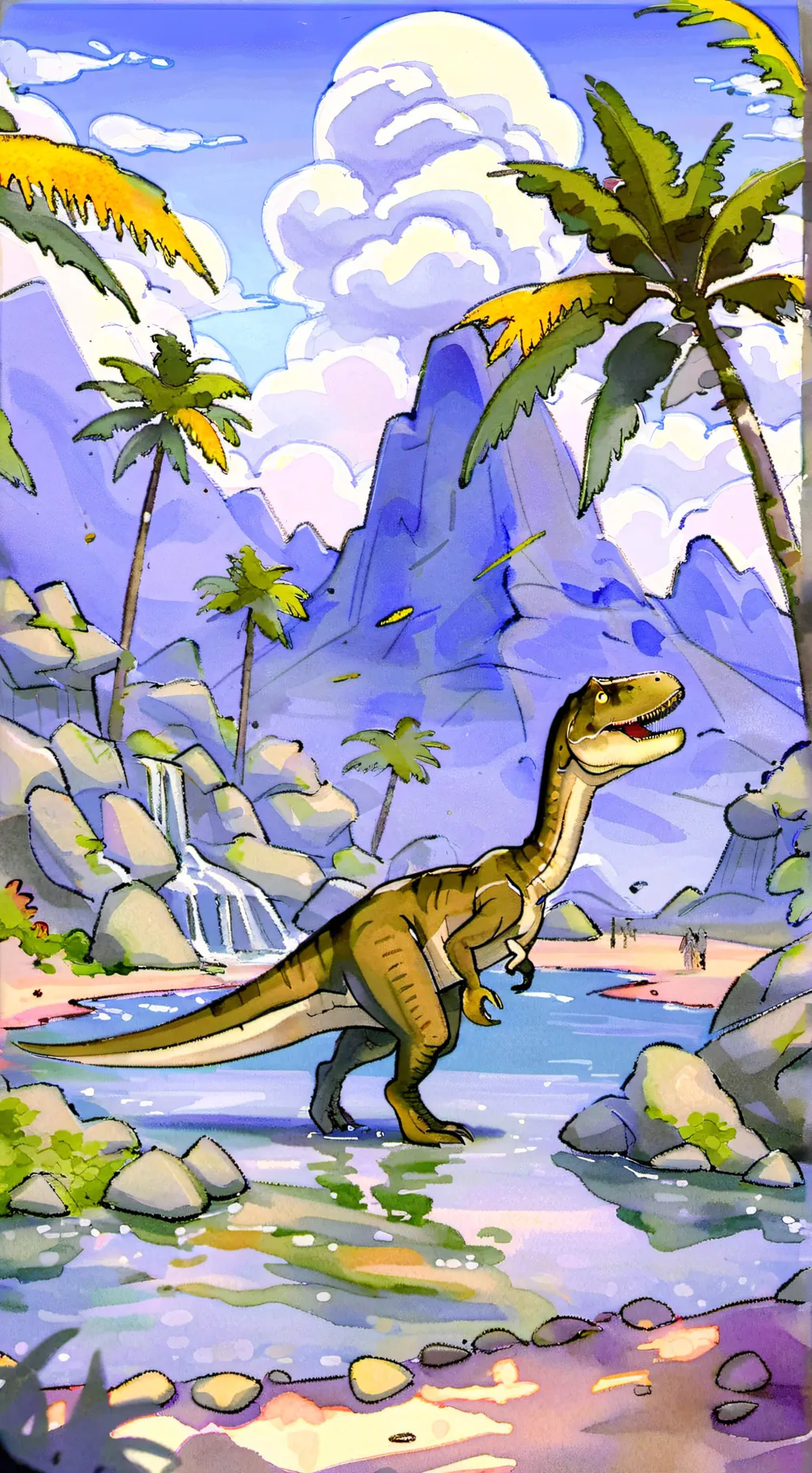 ai character: dinos baby background
