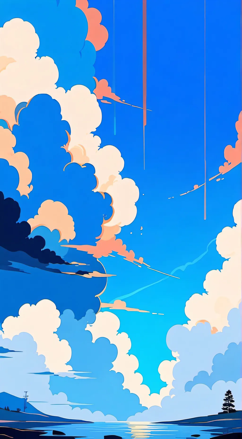 ai character: Smurfs meet Sprunk background