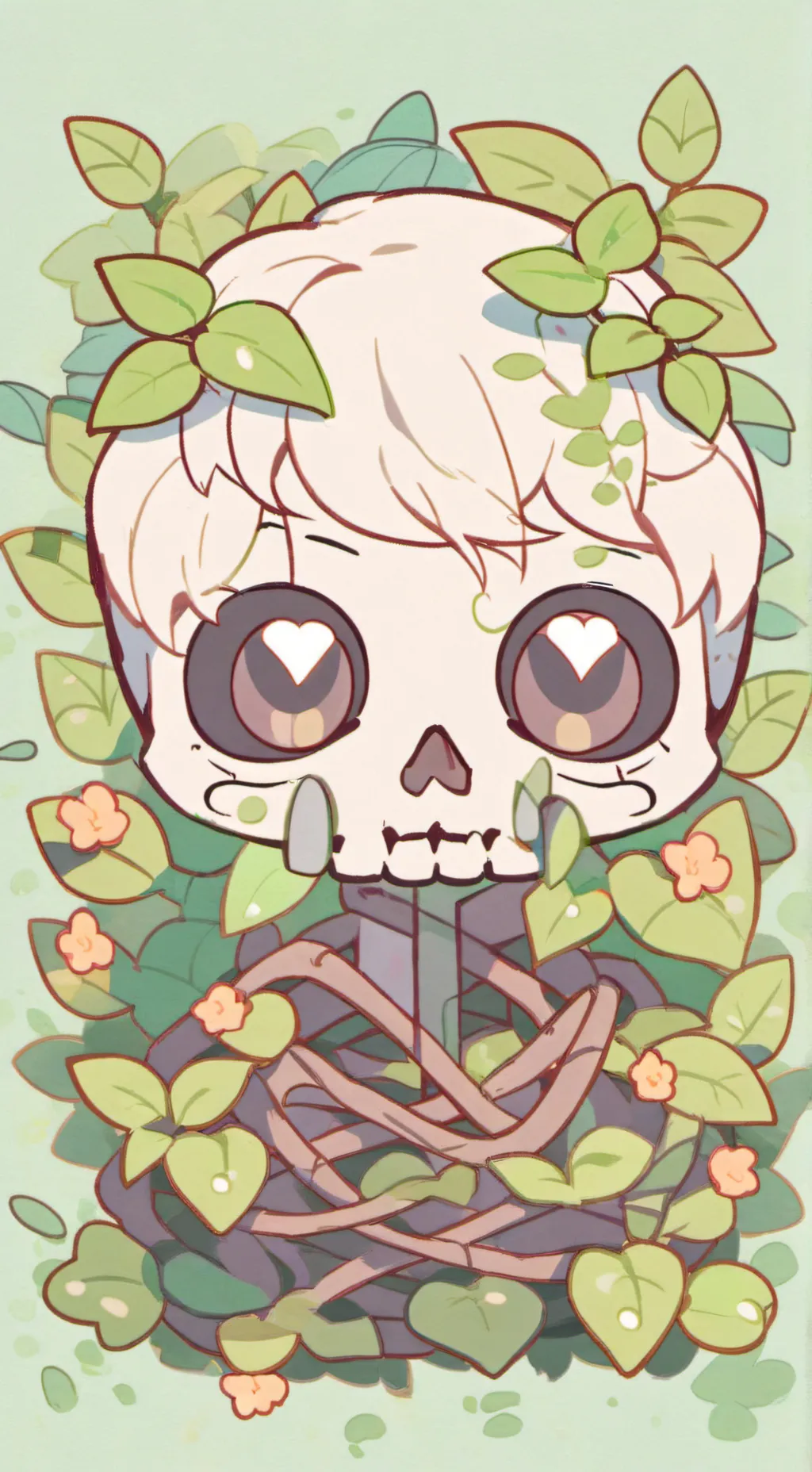 ai character: ￼ the dead garden background