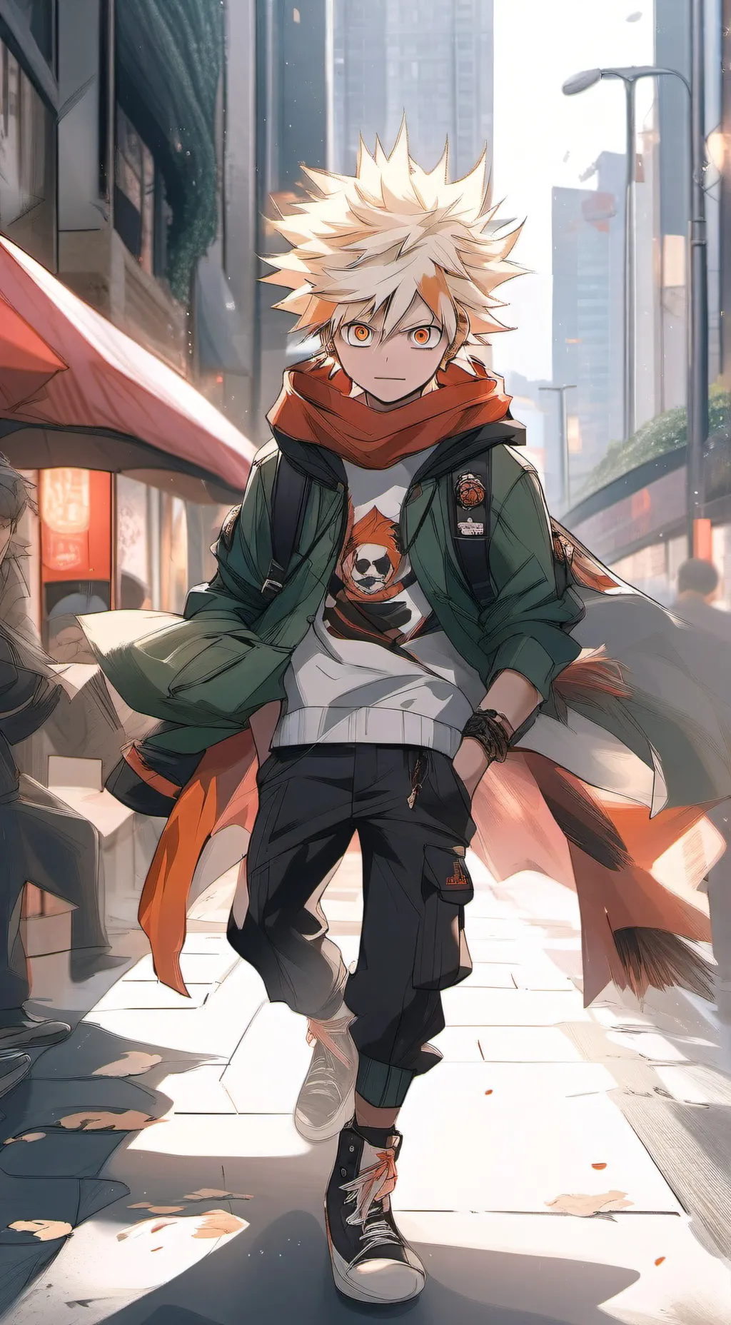 ai character: Bakugo  background