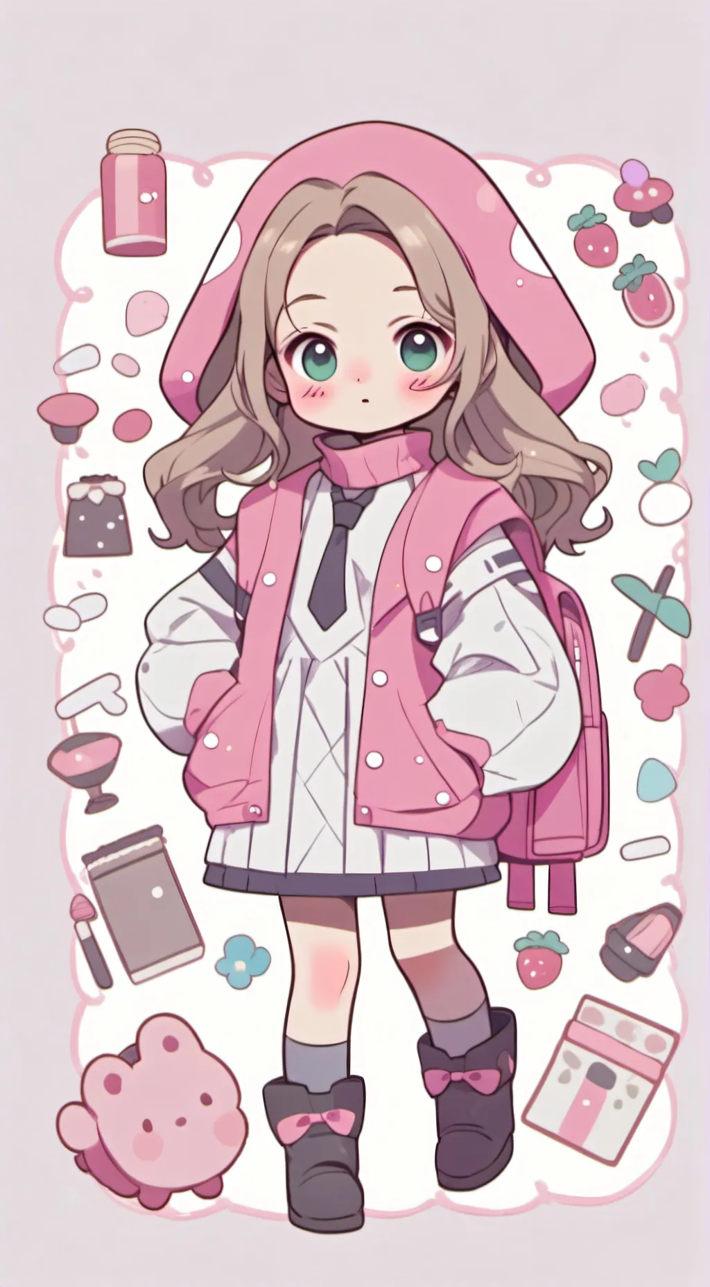 ai character: New baby background