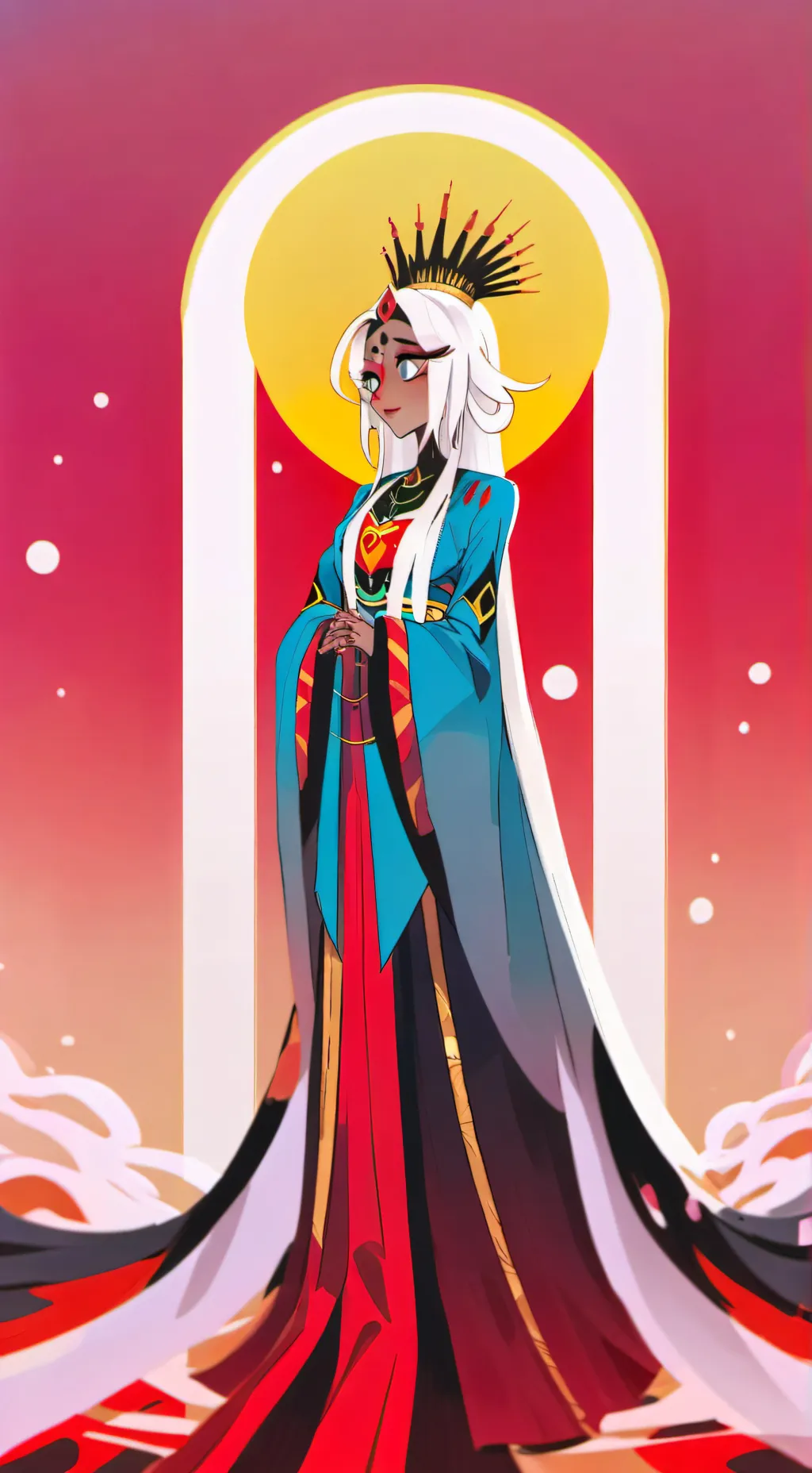 ai character: queen vaggie background