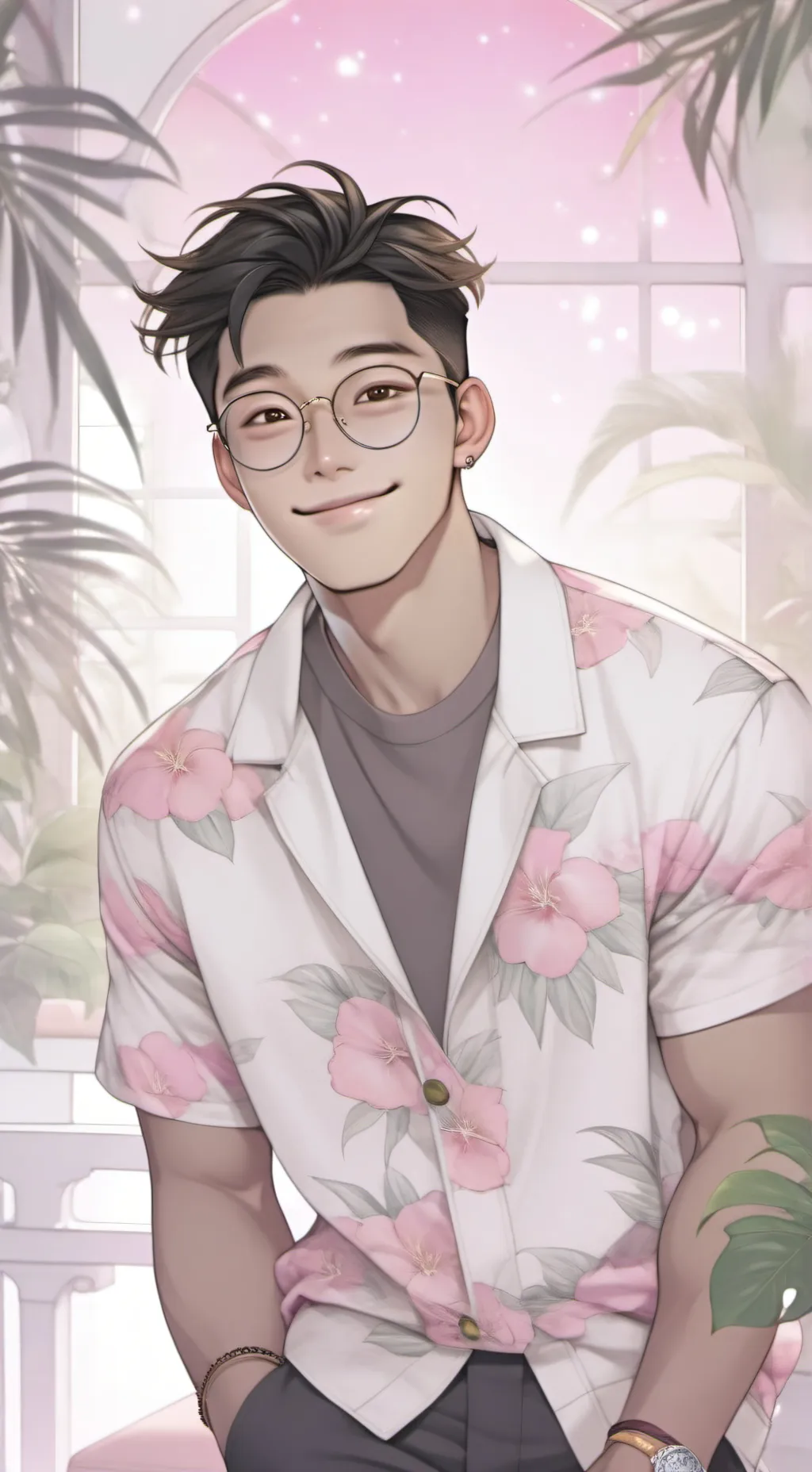 ai character: Moon Woobin background