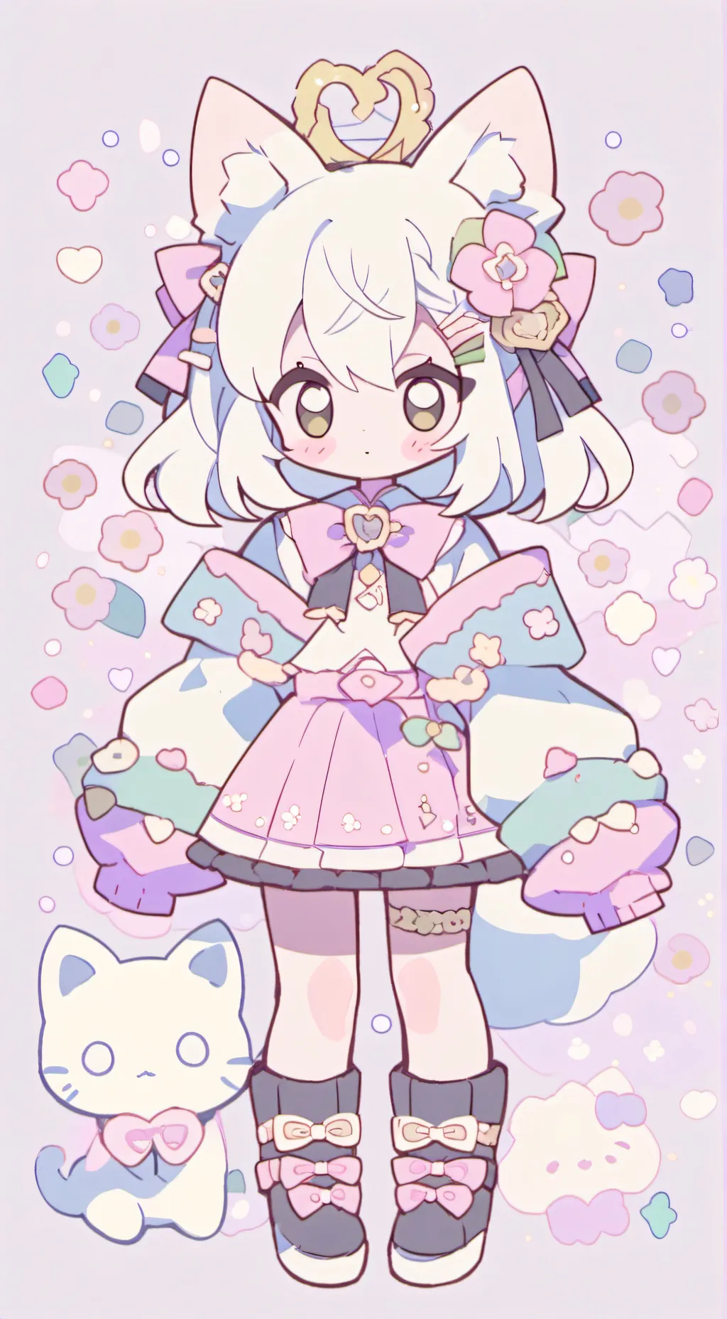 ai character: bebé bonita  background