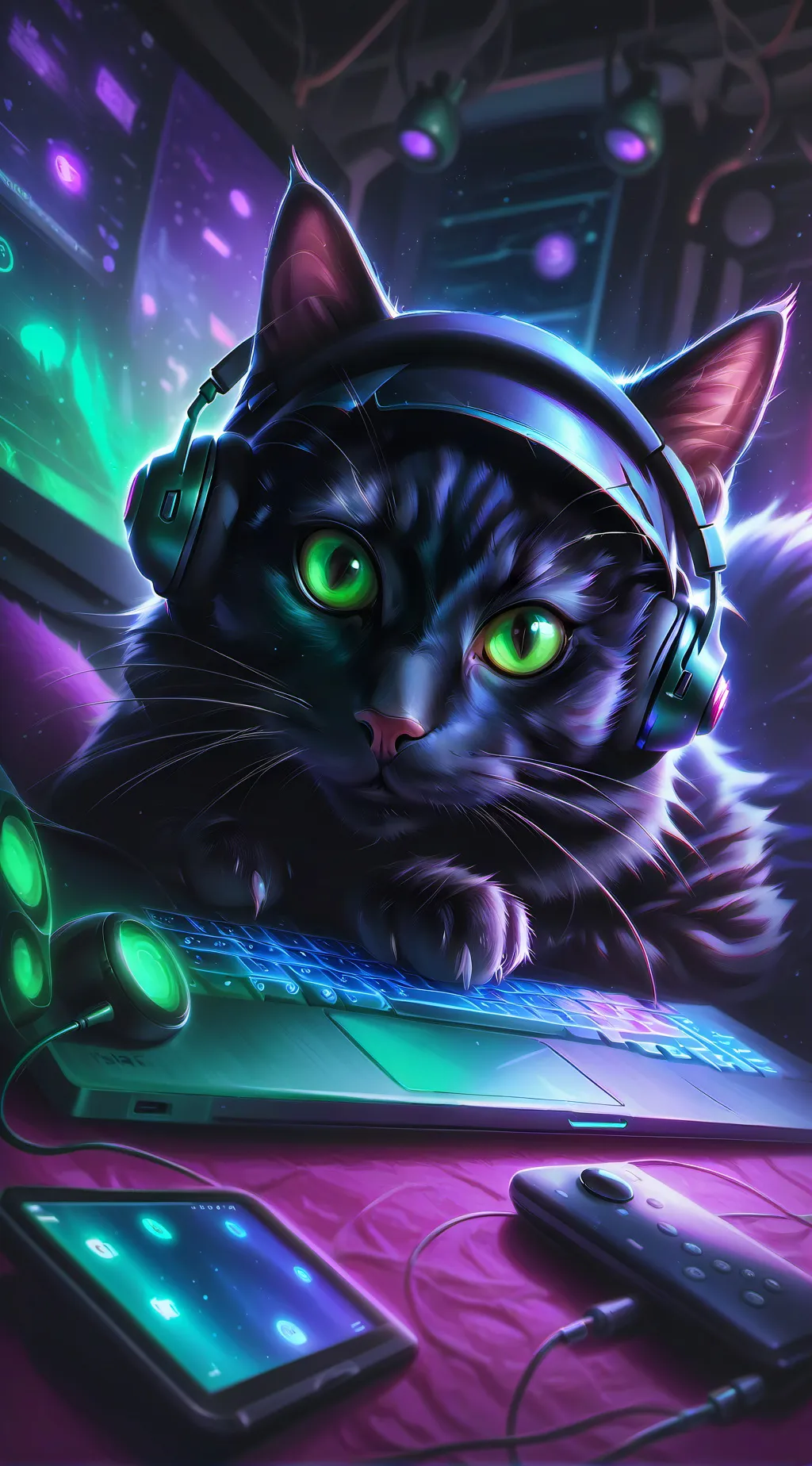 ai character: Pixel background