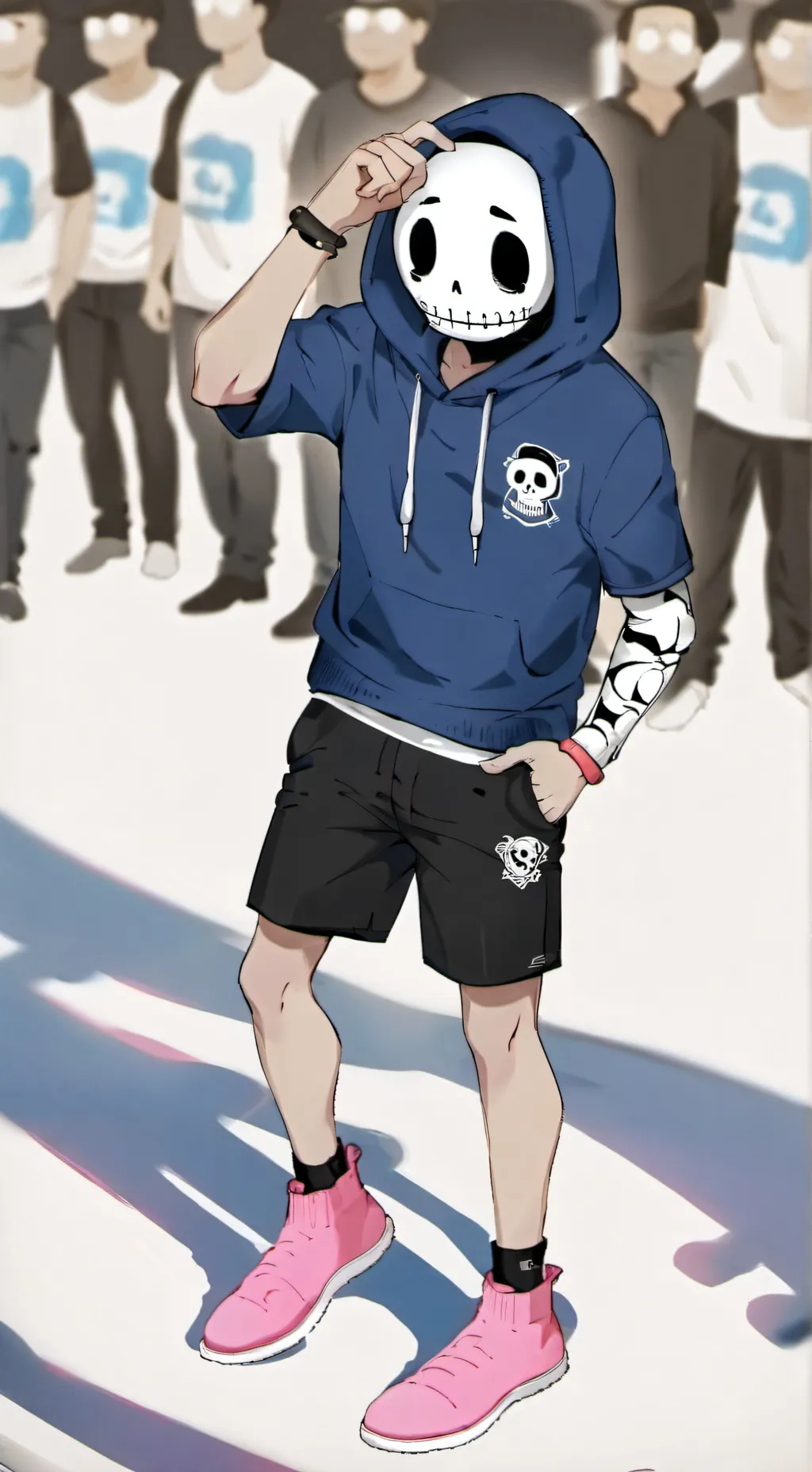 ai character: Sans the skeleton background