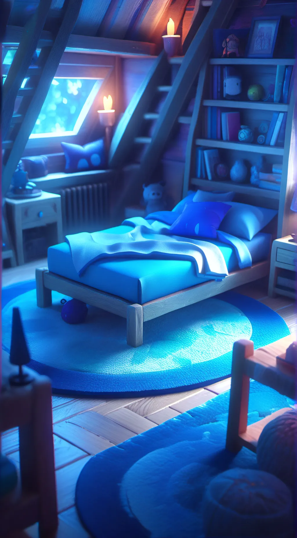 ai character: 😴💤🛏~sleepover~😴💤🛏 background