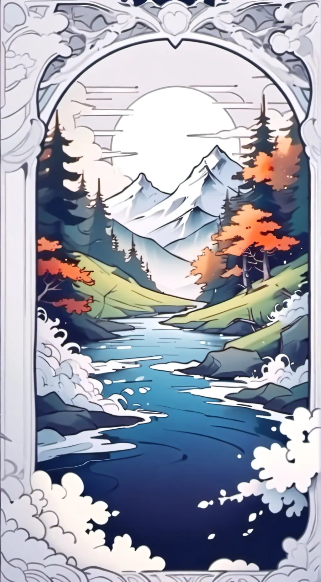 ai character: KNY  Moon Princess background