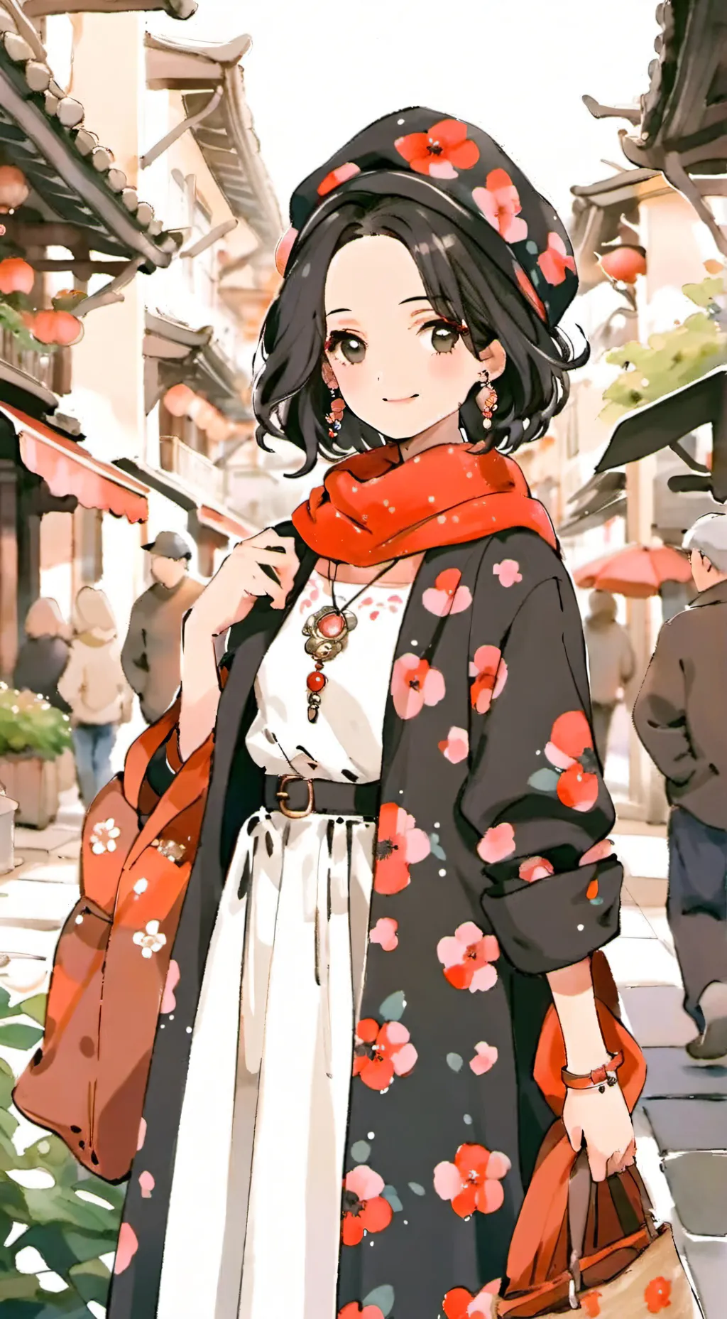 ai character: female small town background