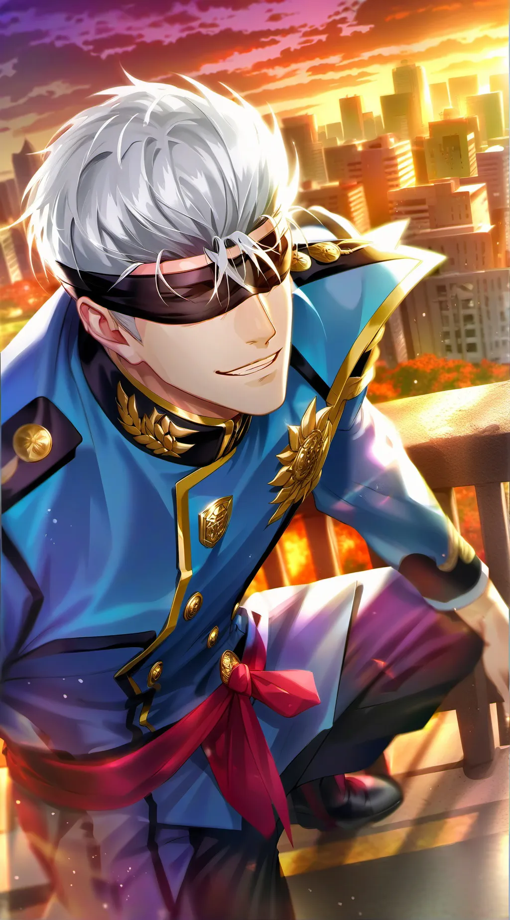 ai character: Gojo Satoru background