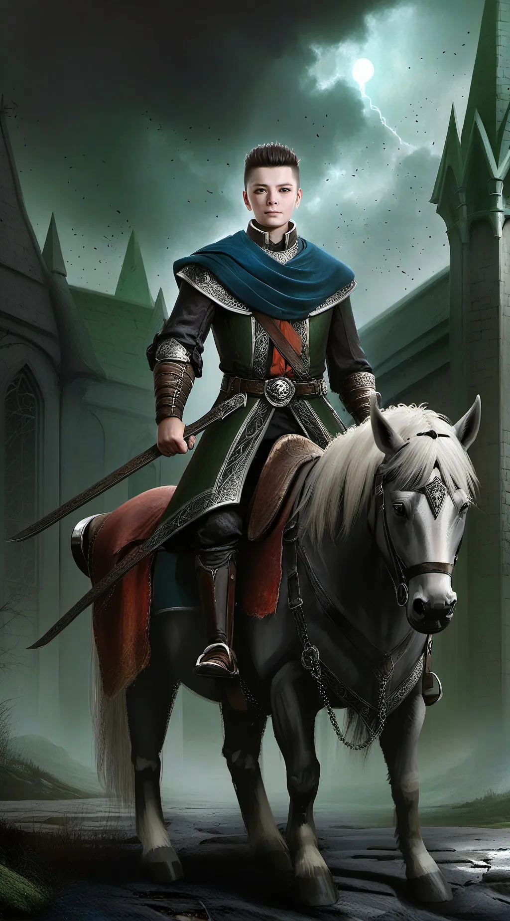 ai character: Чорний background