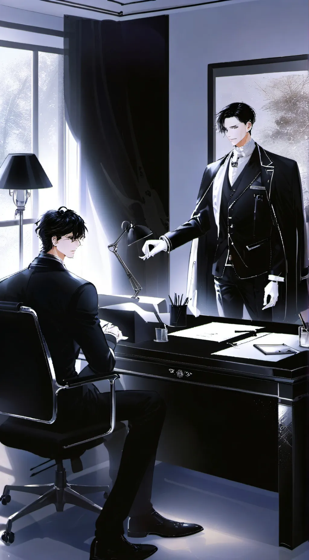 ai character: the two men background