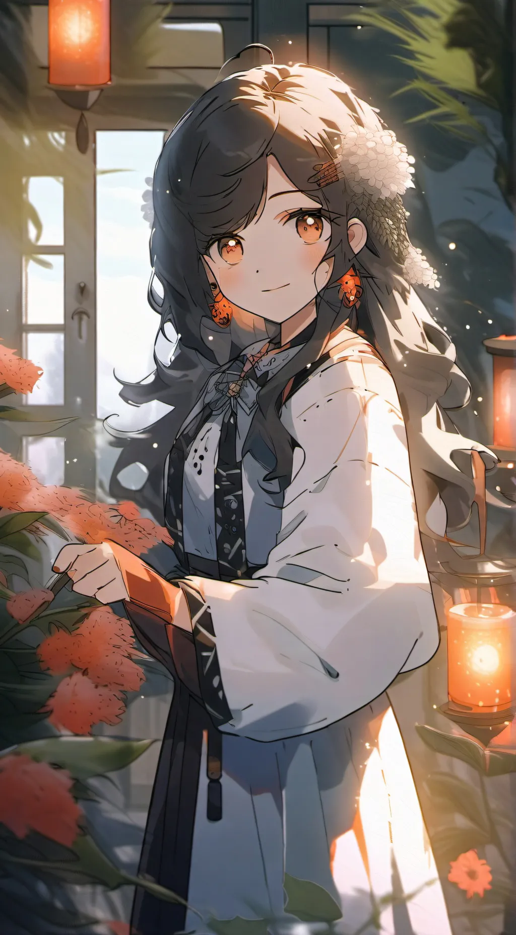 ai character: kny sleep over background