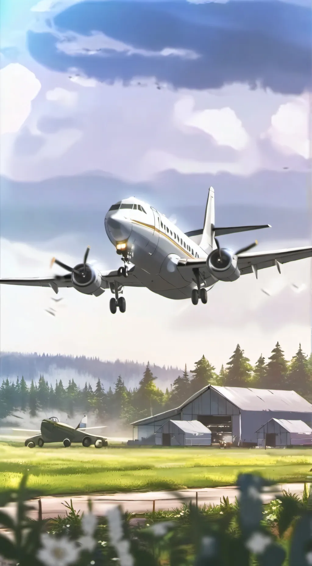 ai character: AIR FORCE FLIGHT 1 background