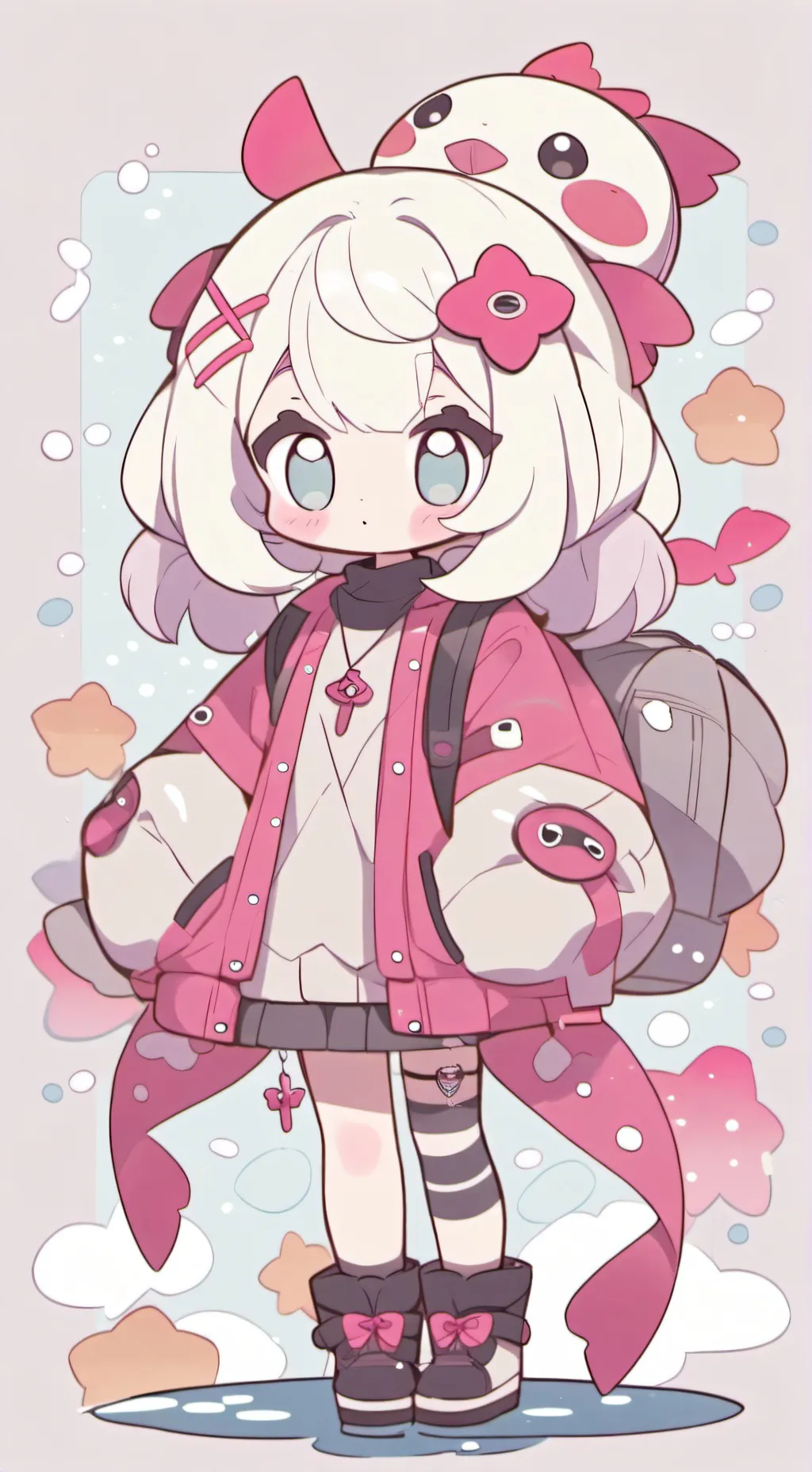 ai character: Рыбиби background