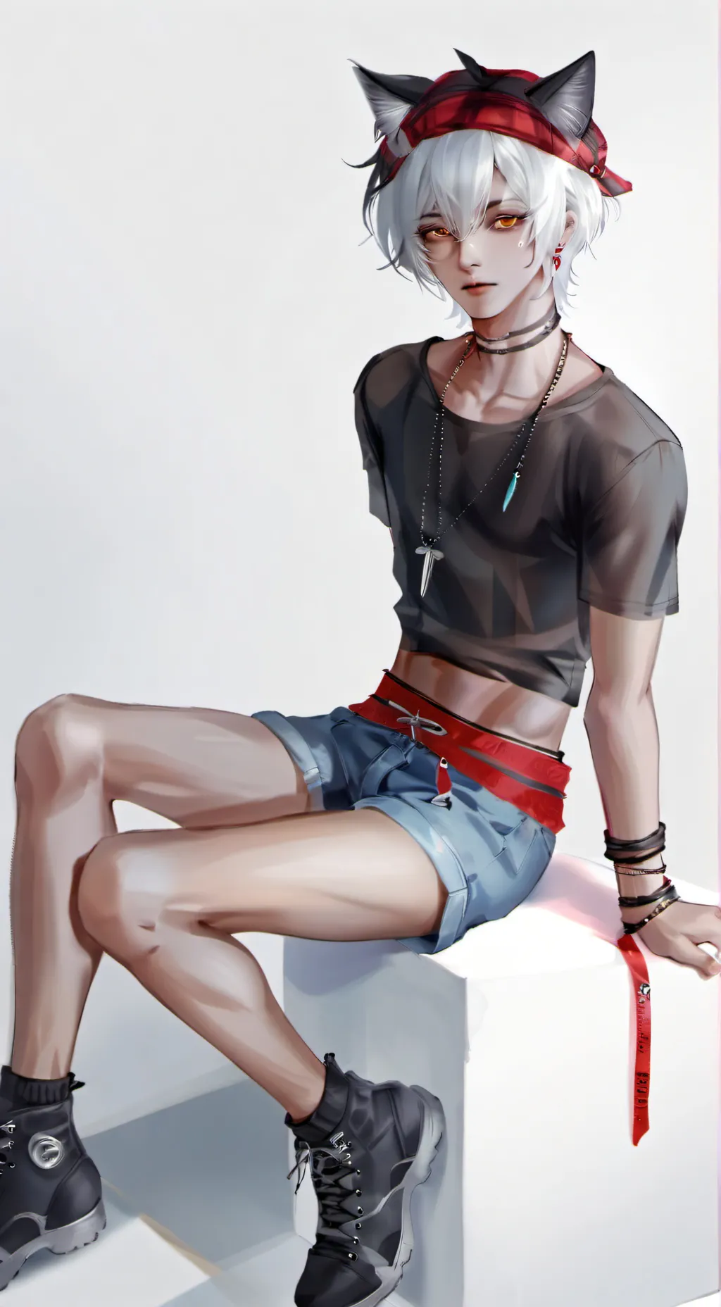 ai character: Ally(femboy)  background