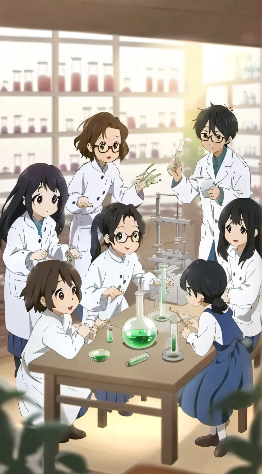 ai character: Overhaul cartoon background