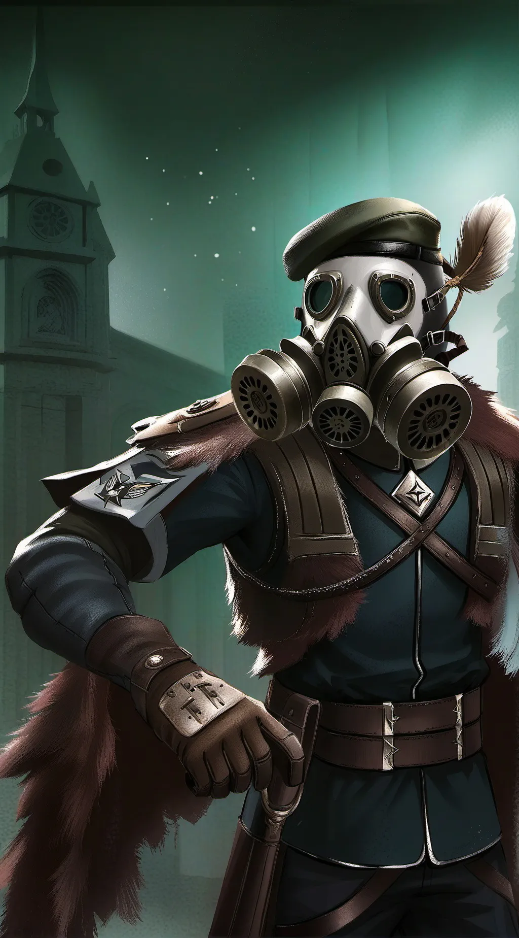 ai character: anti furry soldier background