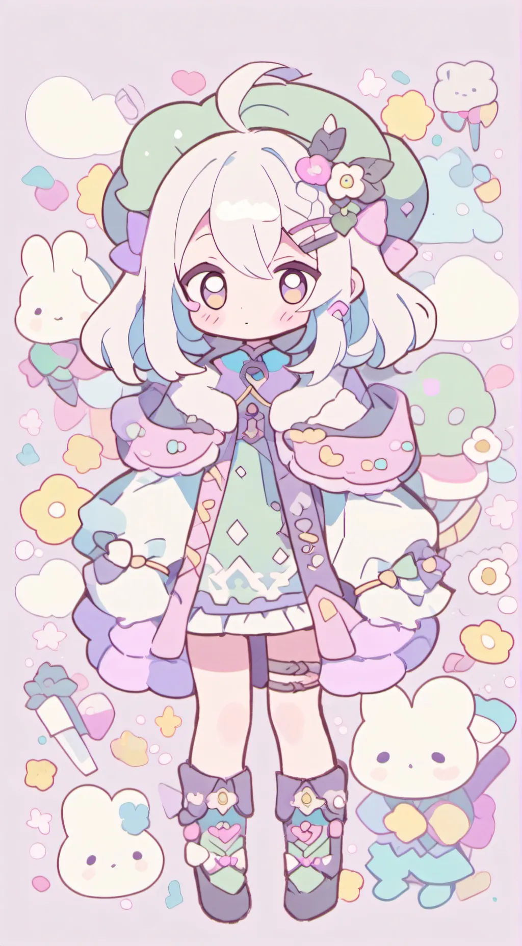 ai character: shadow milk  background