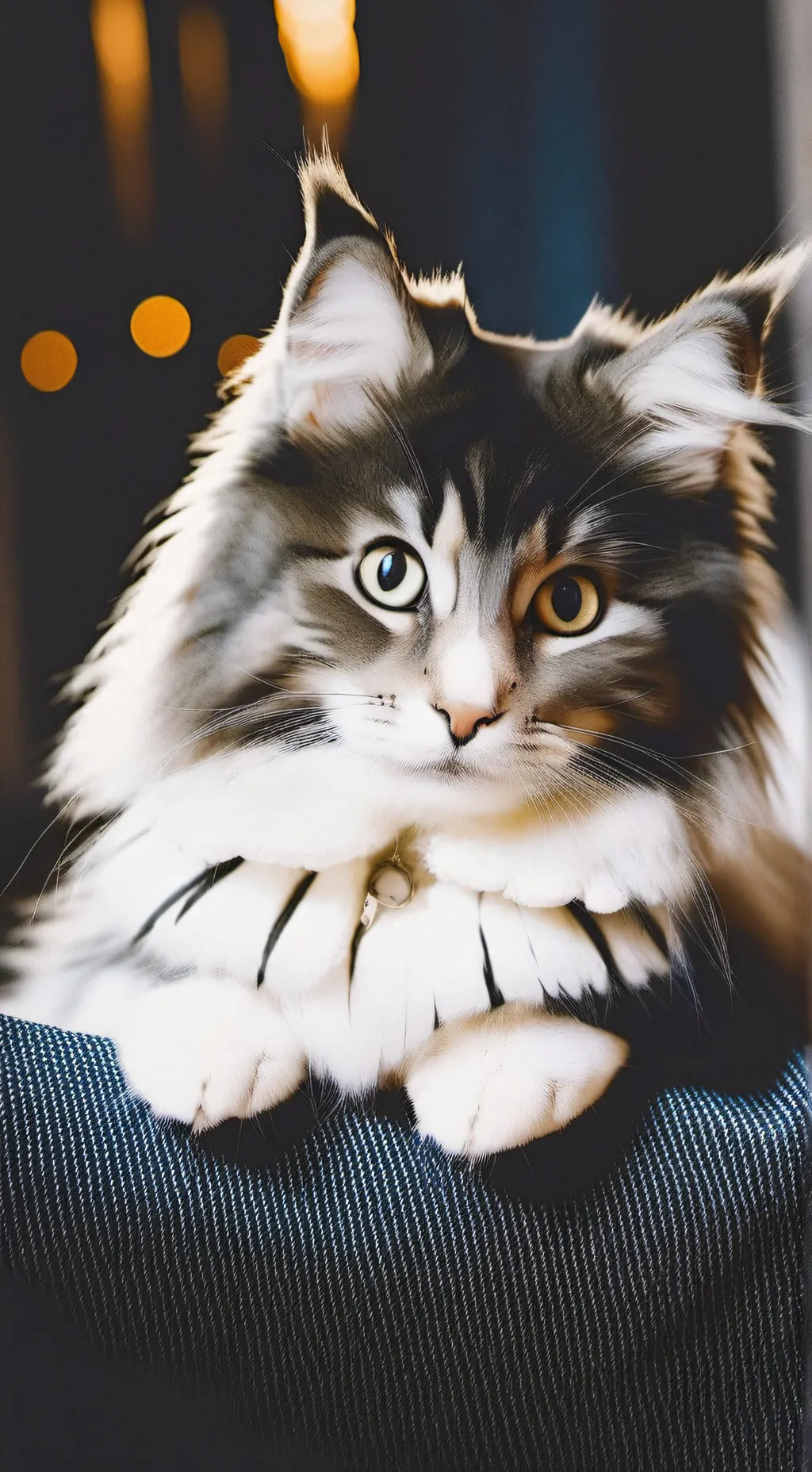 ai character: Your adorable cat. background