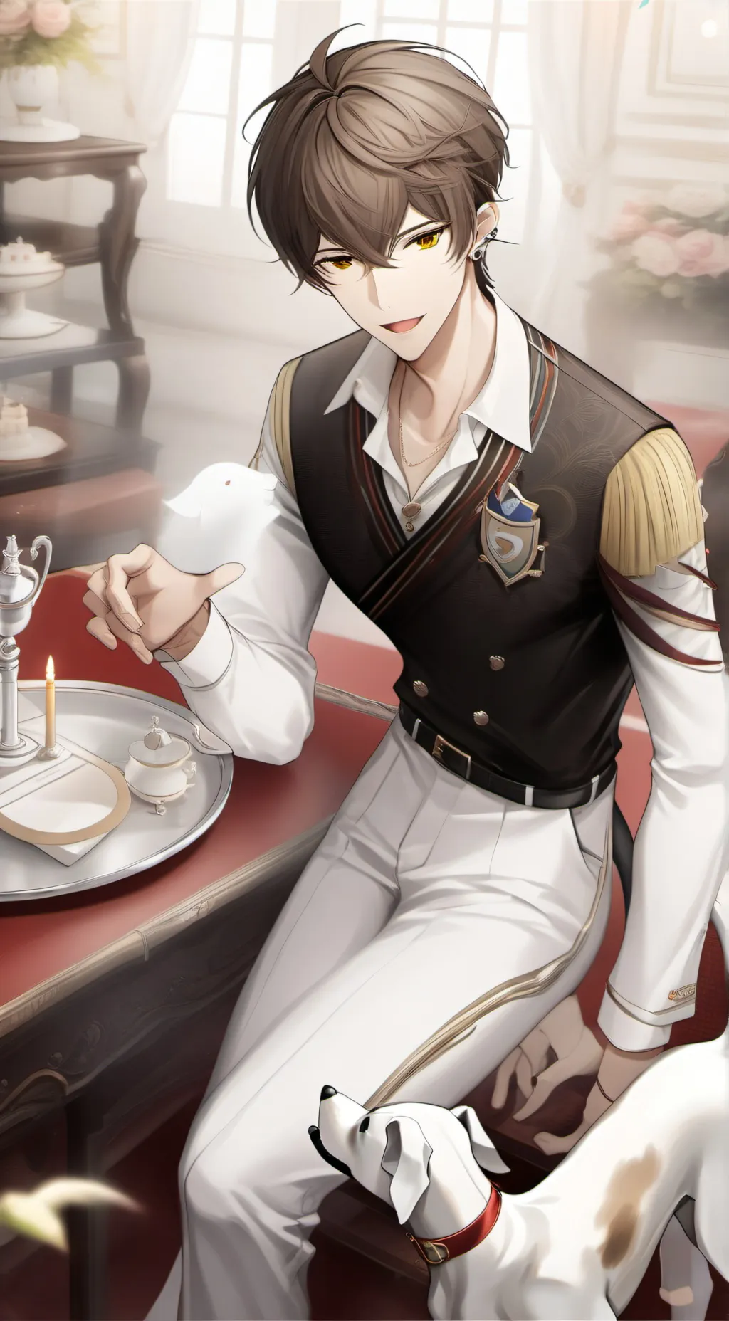 ai character: Sebastián  background