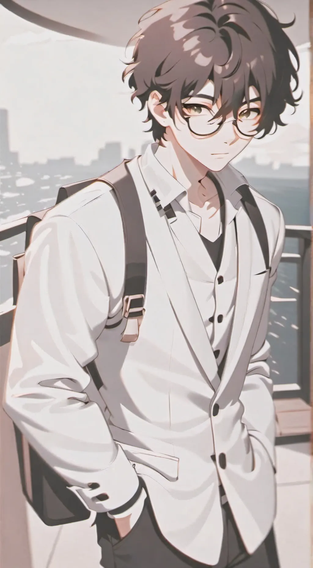 ai character: ~ Cesár ~ background