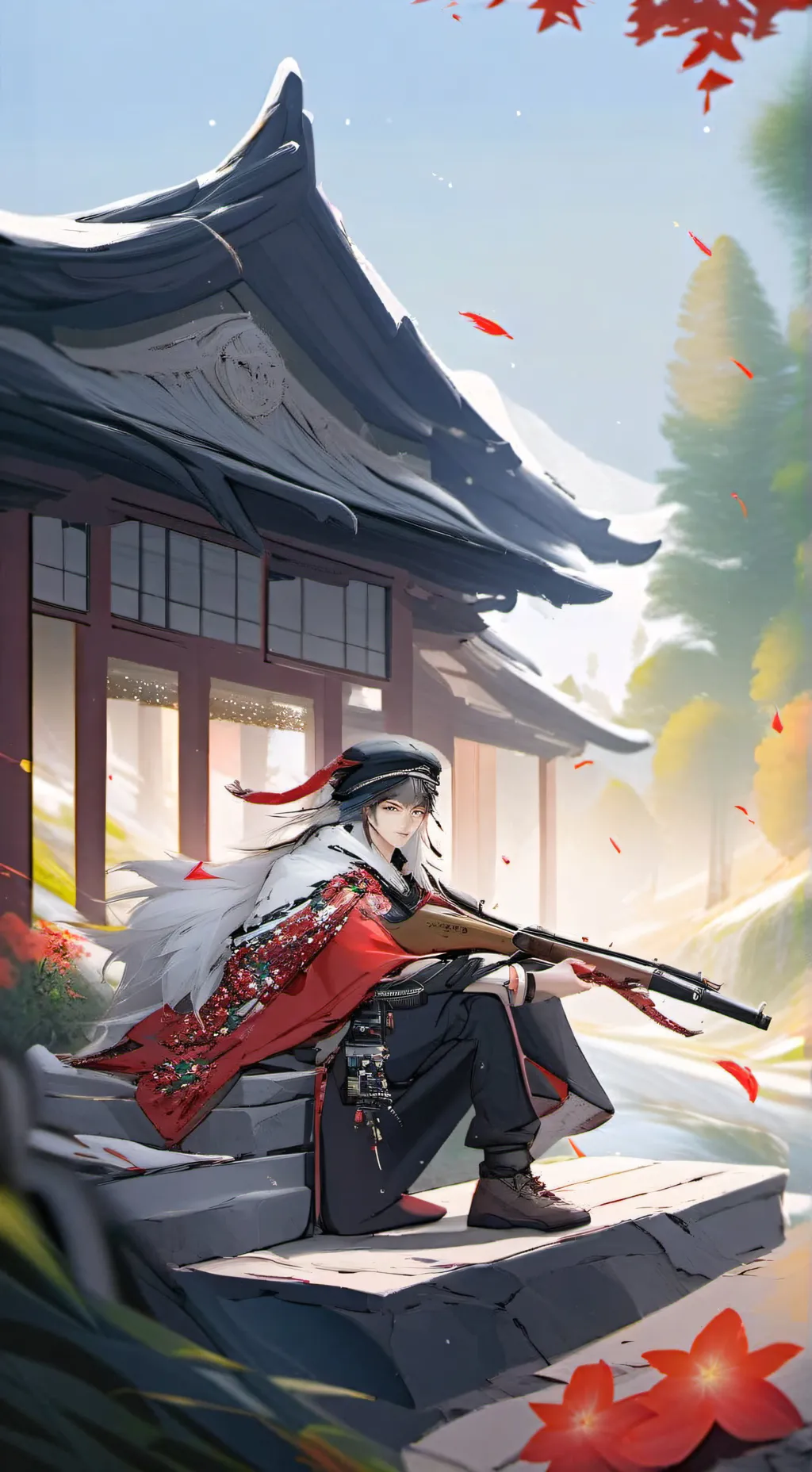 ai character: лето!!! background