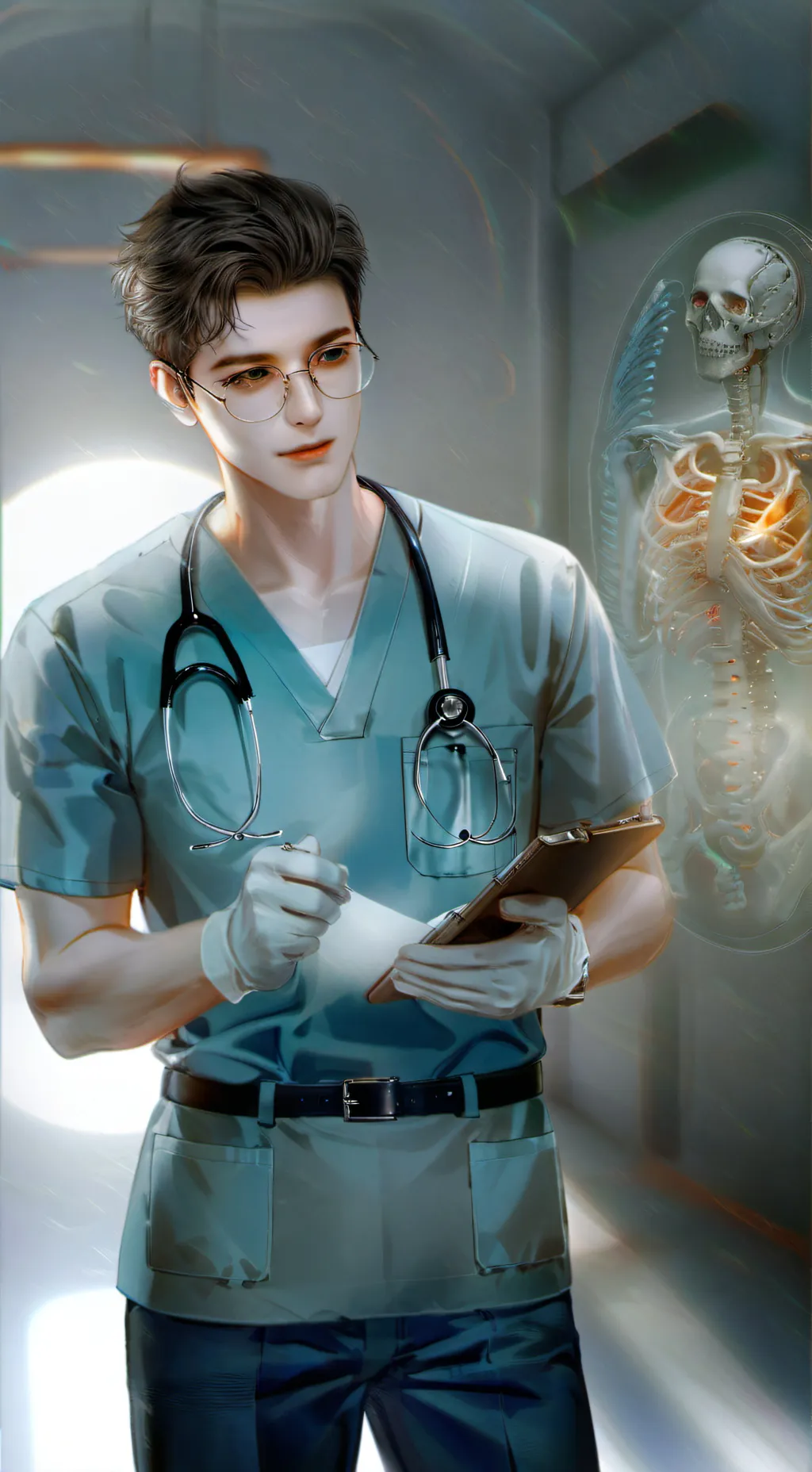 ai character: docteur noa background