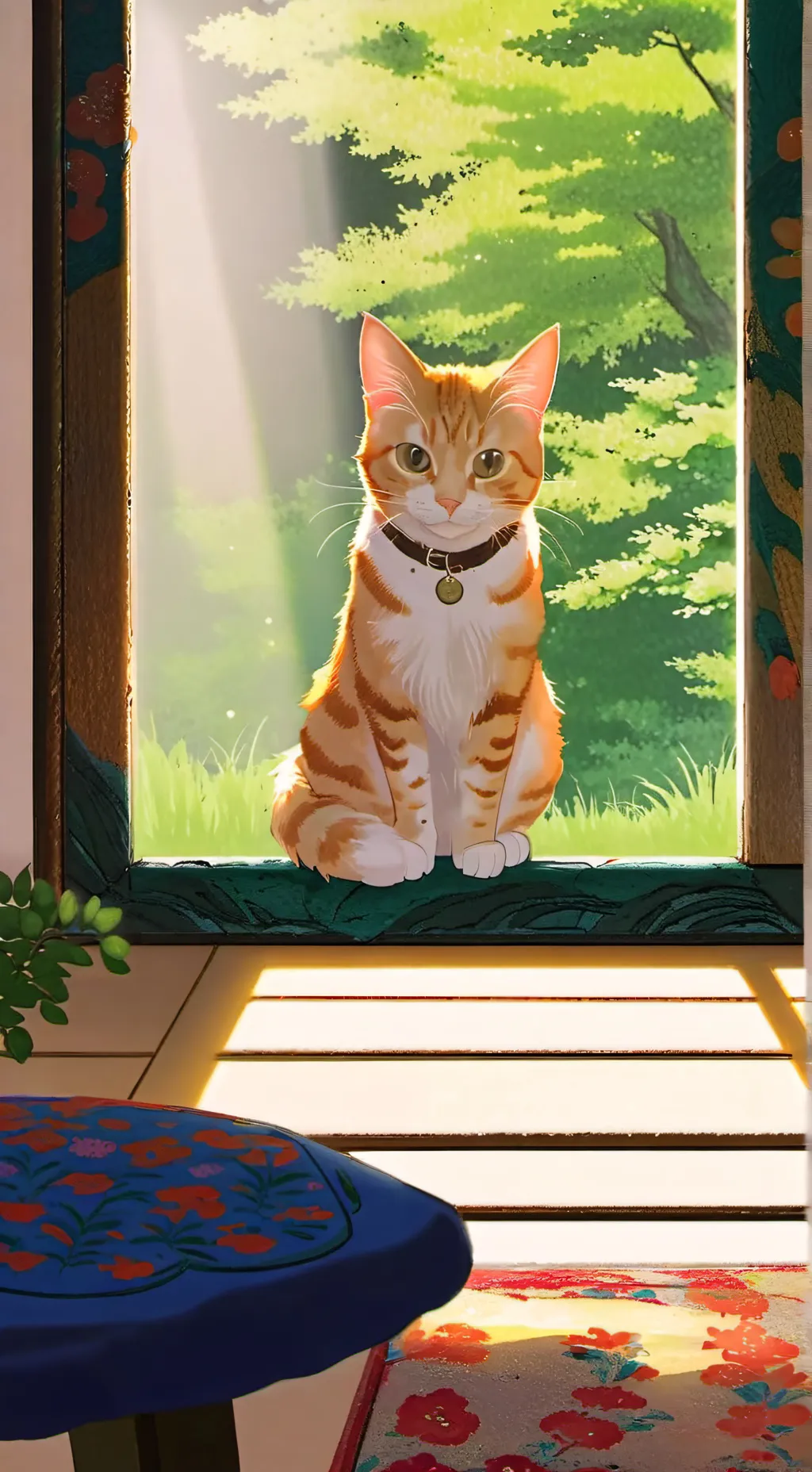 ai character: Ginger background