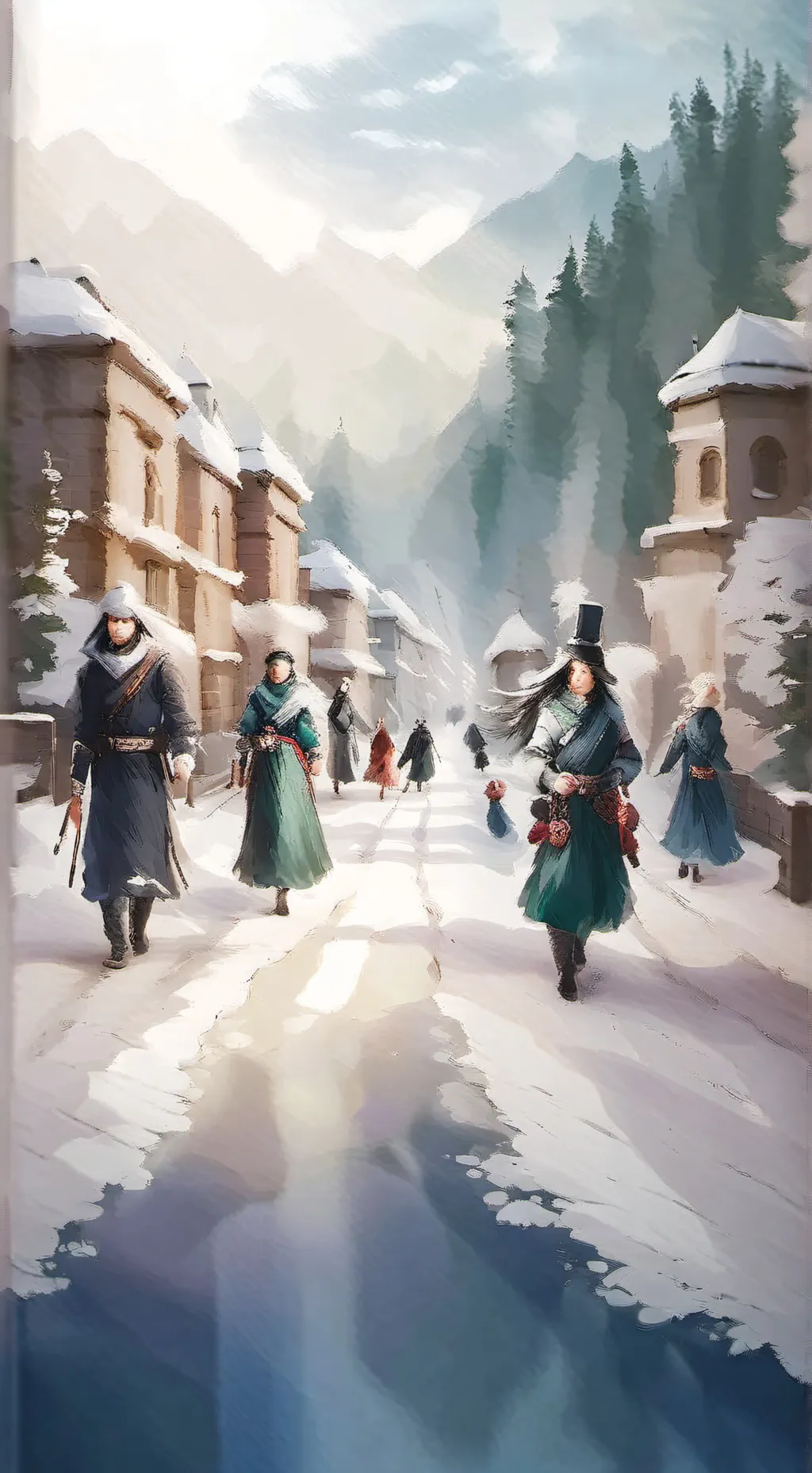 ai character: Bruckheaven background