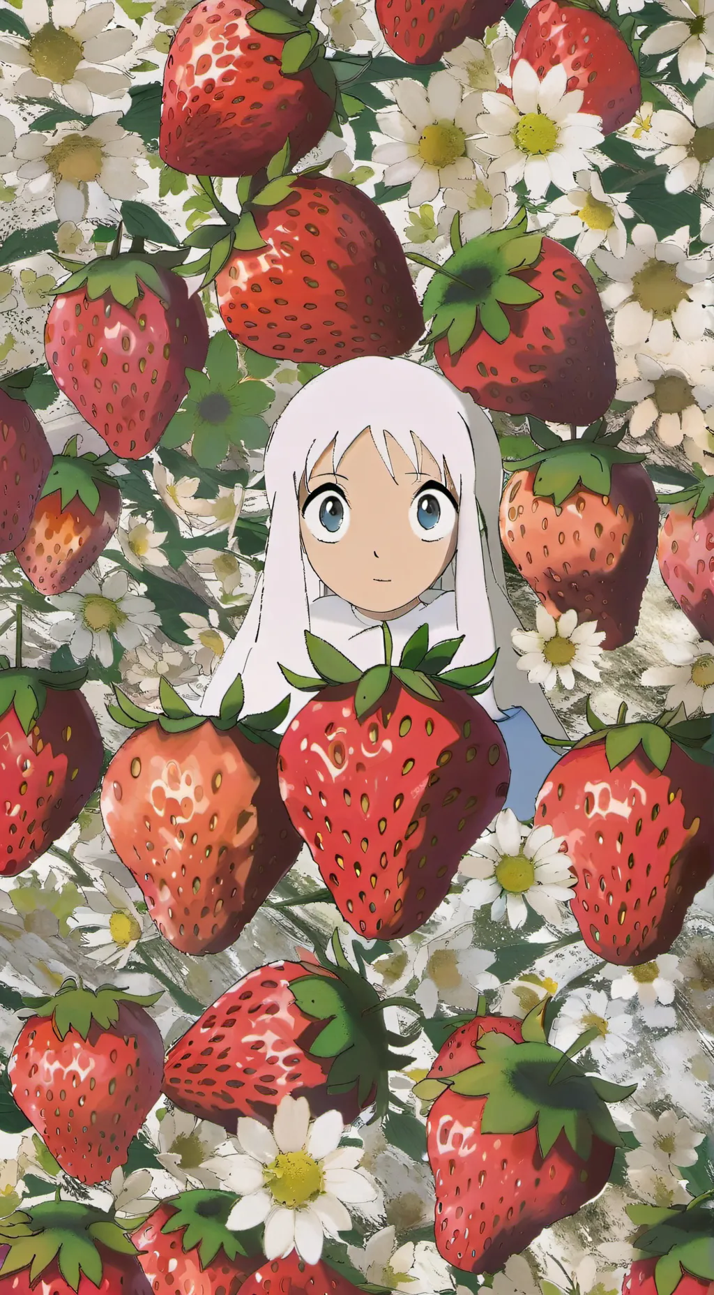 ai character: sammy the strawber background