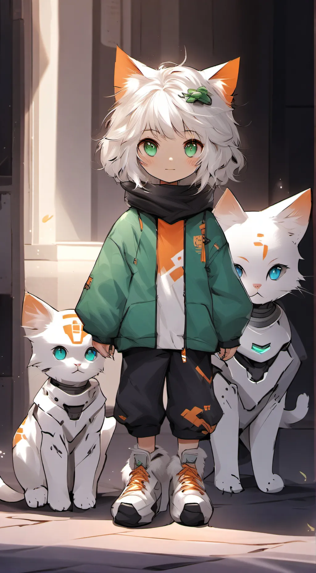 ai character: Angela  background