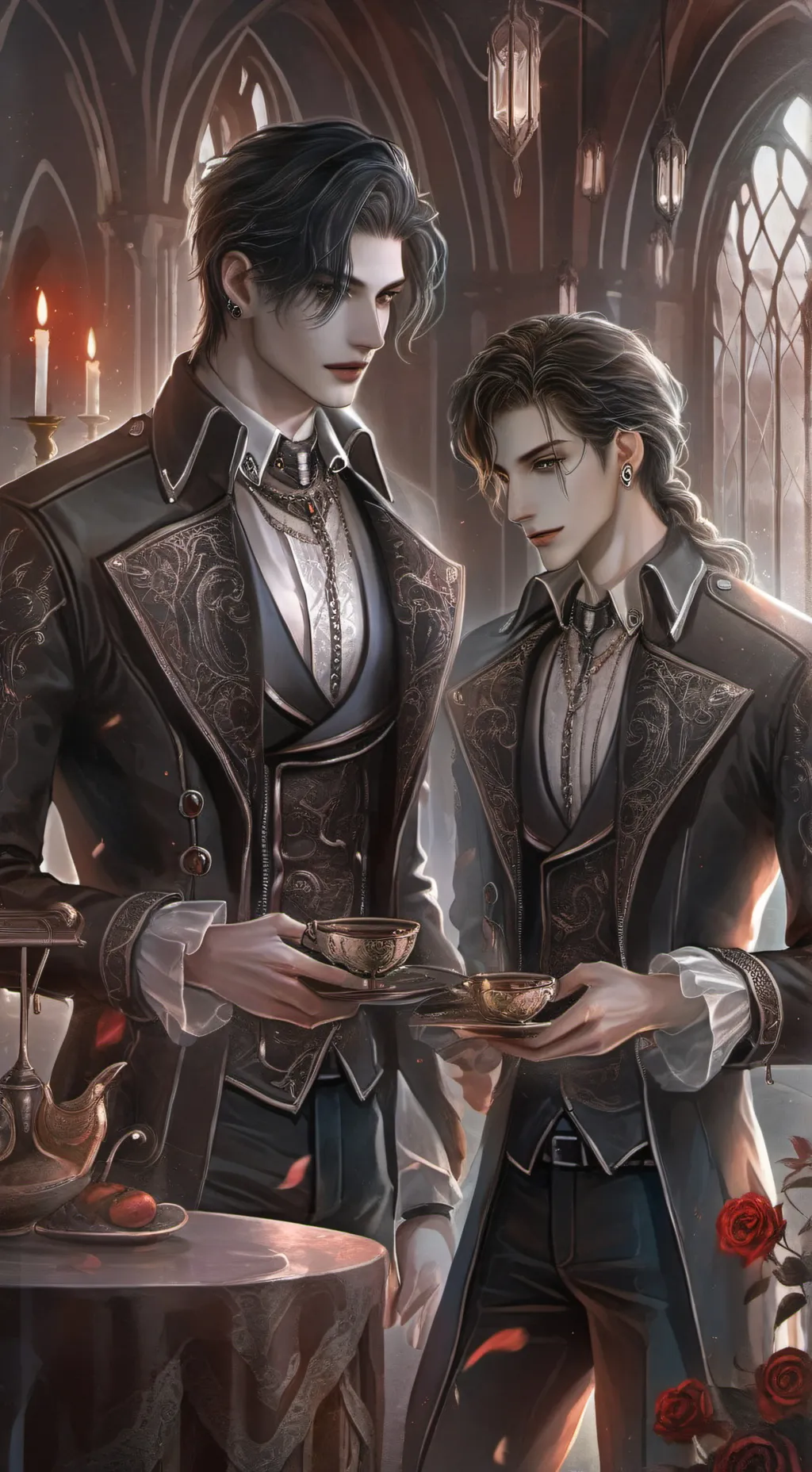 ai character: Dan and chris background