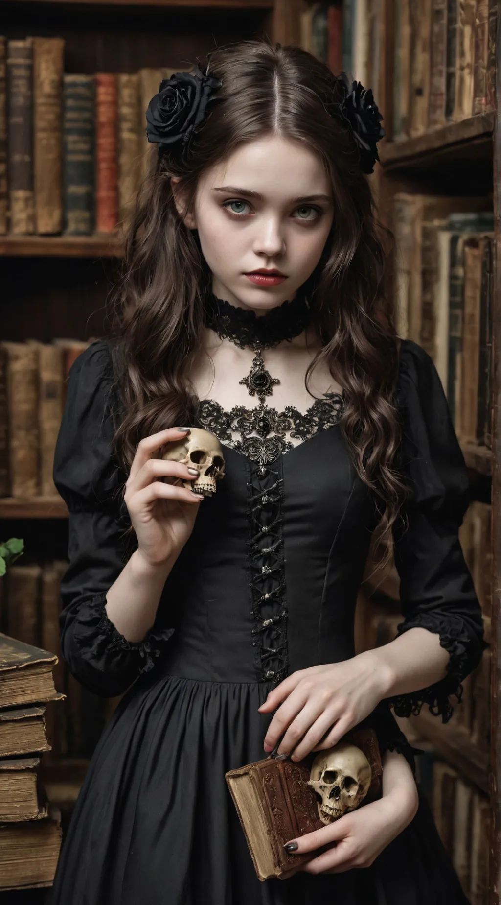 ai character: Merlina Addams background