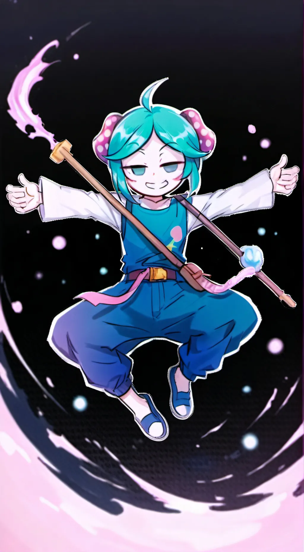 ai character: ?? Dandy?  background